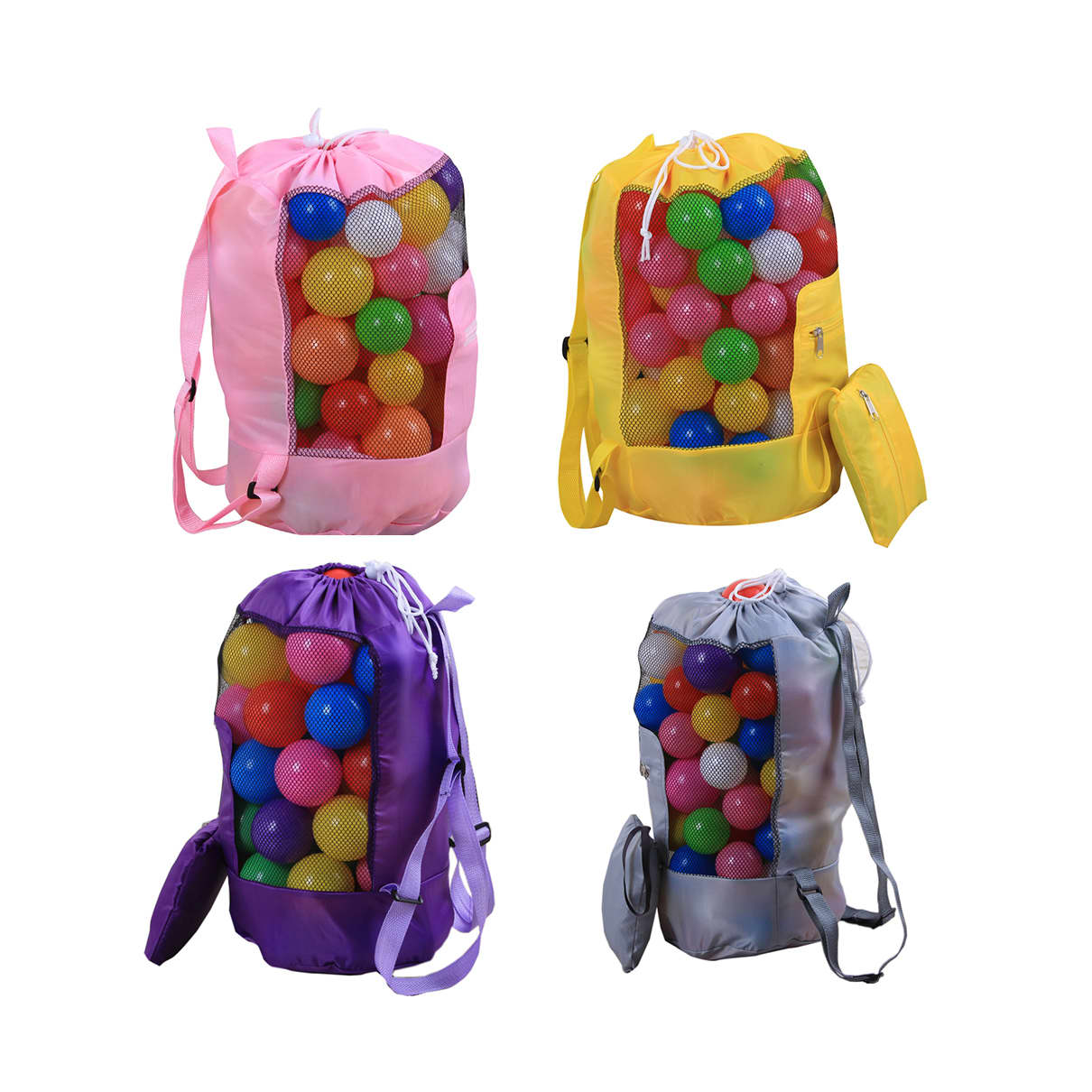 Foldable Mesh Drawstring Backpack