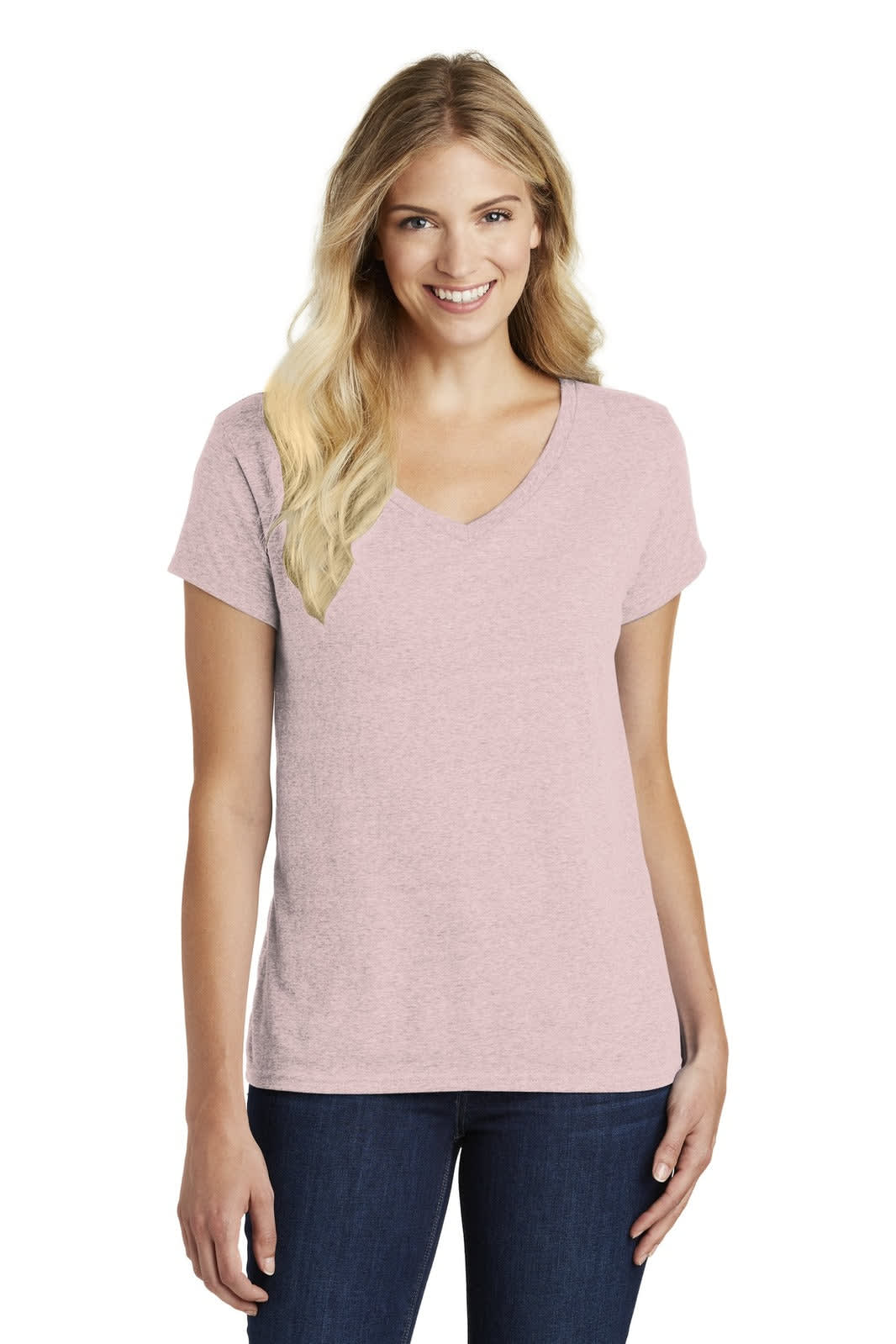 District Made Ladies Perfect Blend V-Neck Tee