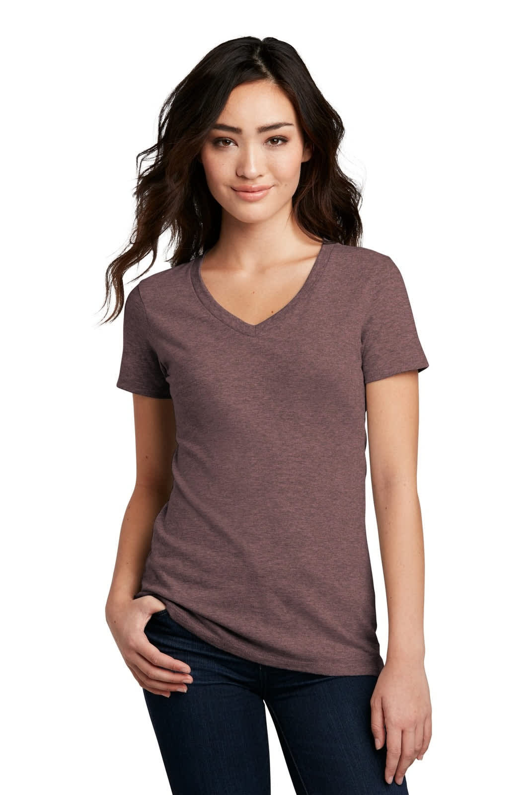 District Made Ladies Perfect Blend V-Neck Tee
