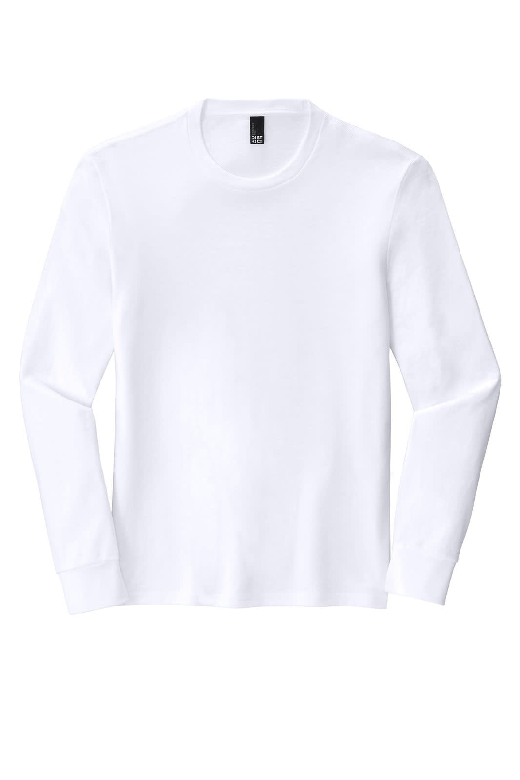 District Made Mens Perfect Tri Long Sleeve Crew Tee