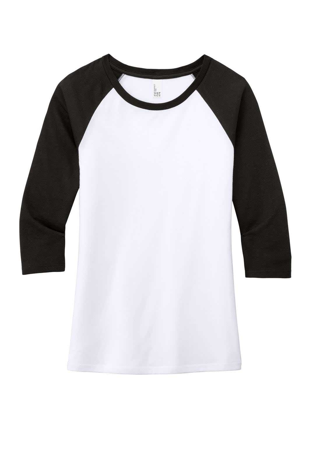 District Made Ladies Perfect Tri 3/4-Sleeve Raglan