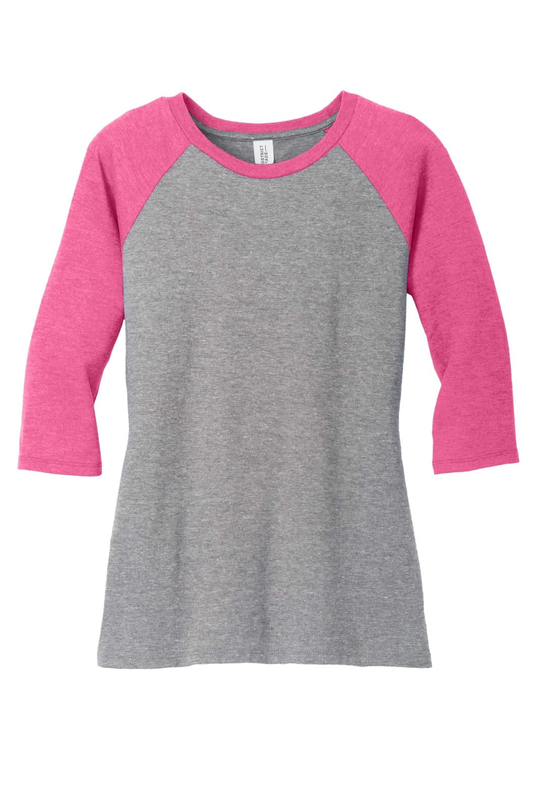 District Made Ladies Perfect Tri 3/4-Sleeve Raglan
