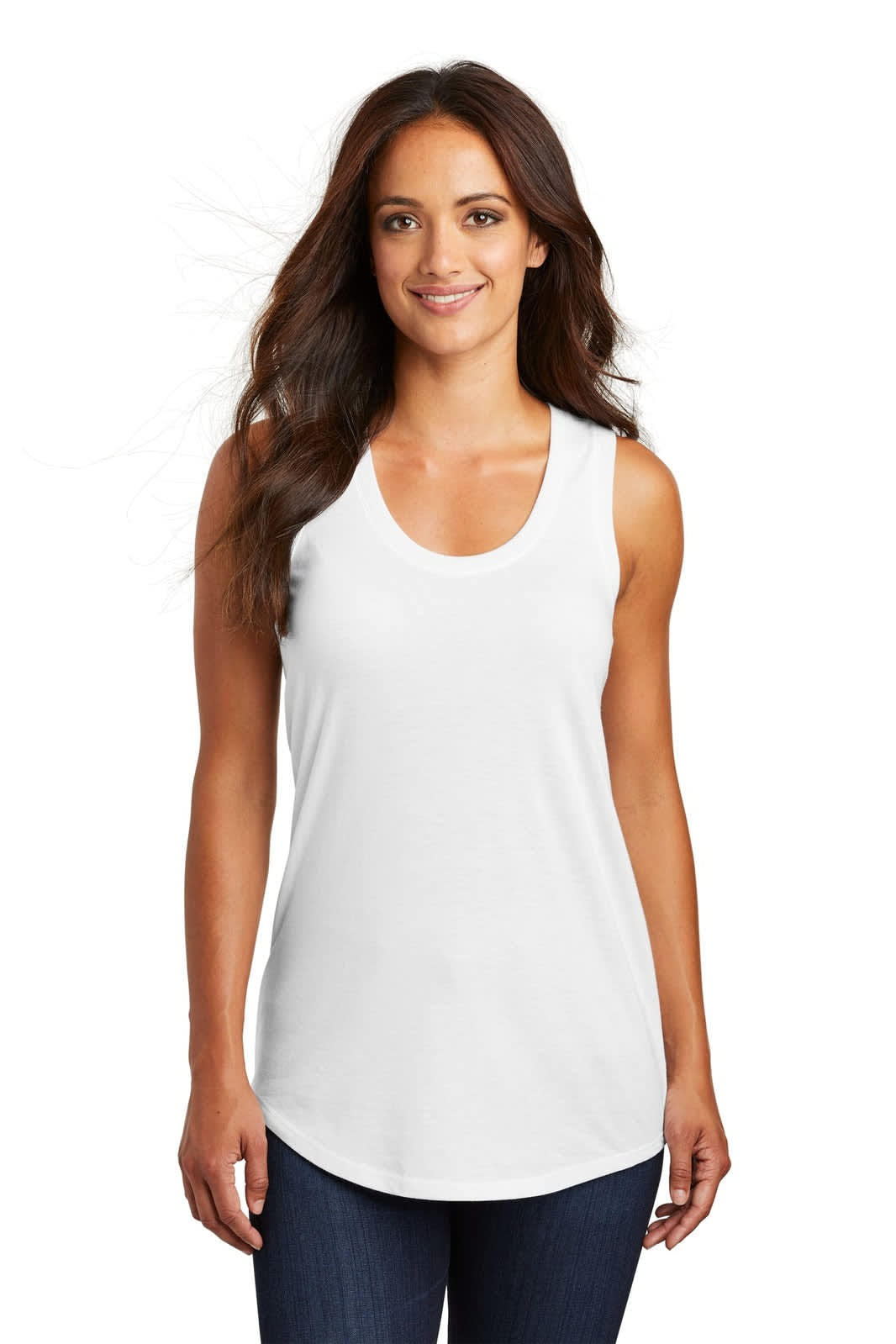District Made Ladies Perfect Tri Racerback Tank