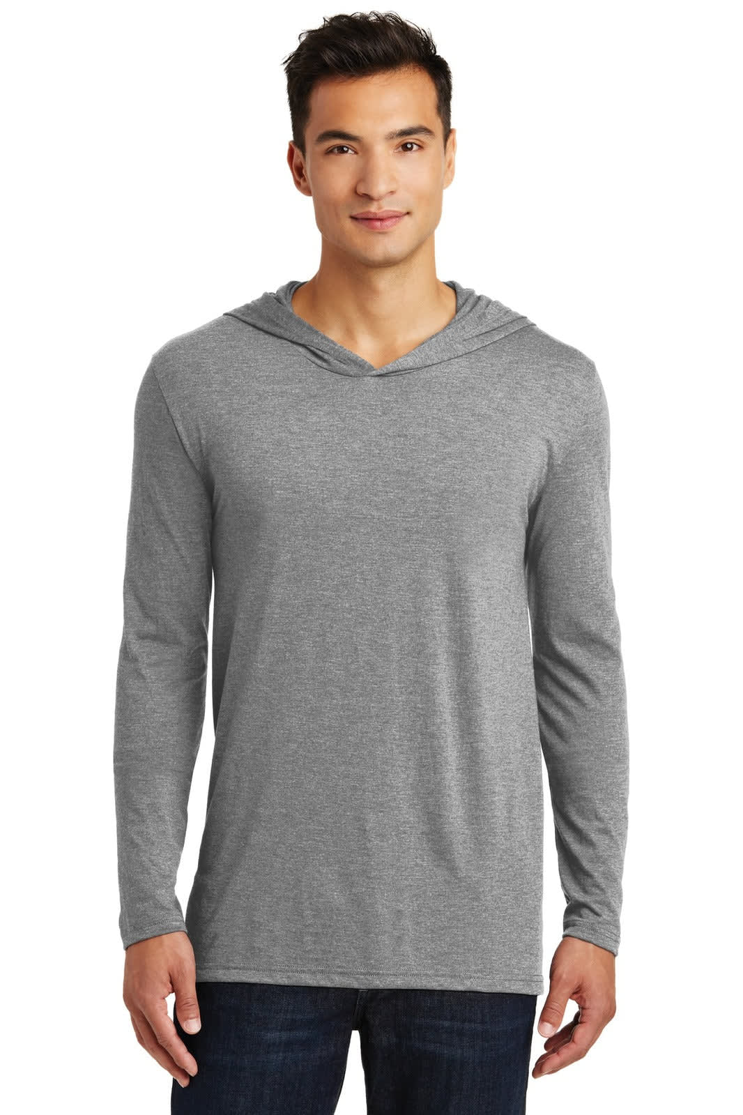 District Made Mens Perfect Tri Long Sleeve Hoodie