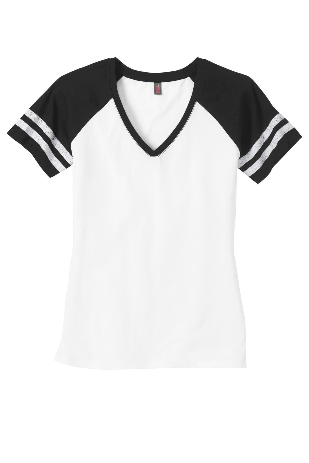 District Made Ladies Game V-Neck Tee