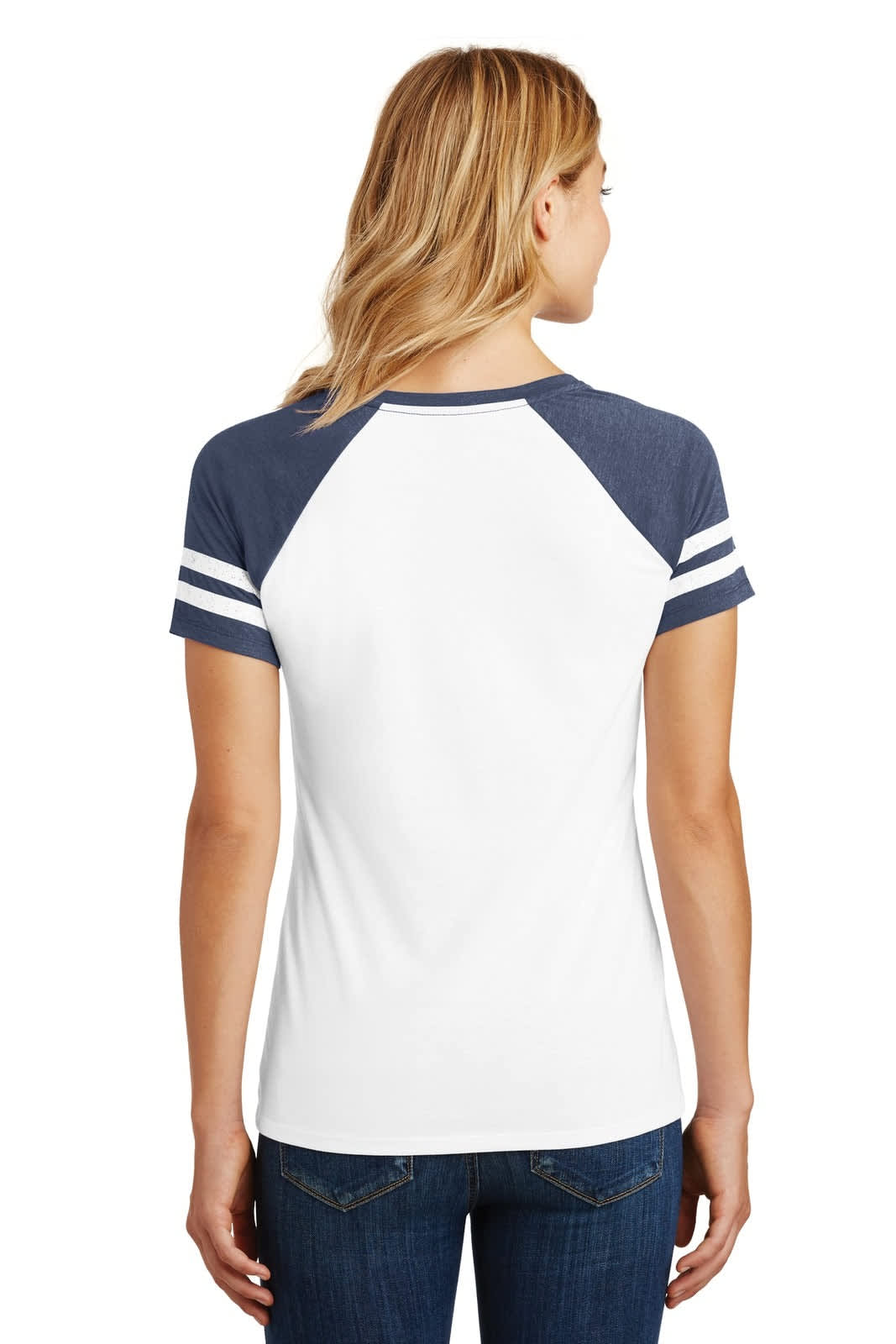 District Made Ladies Game V-Neck Tee