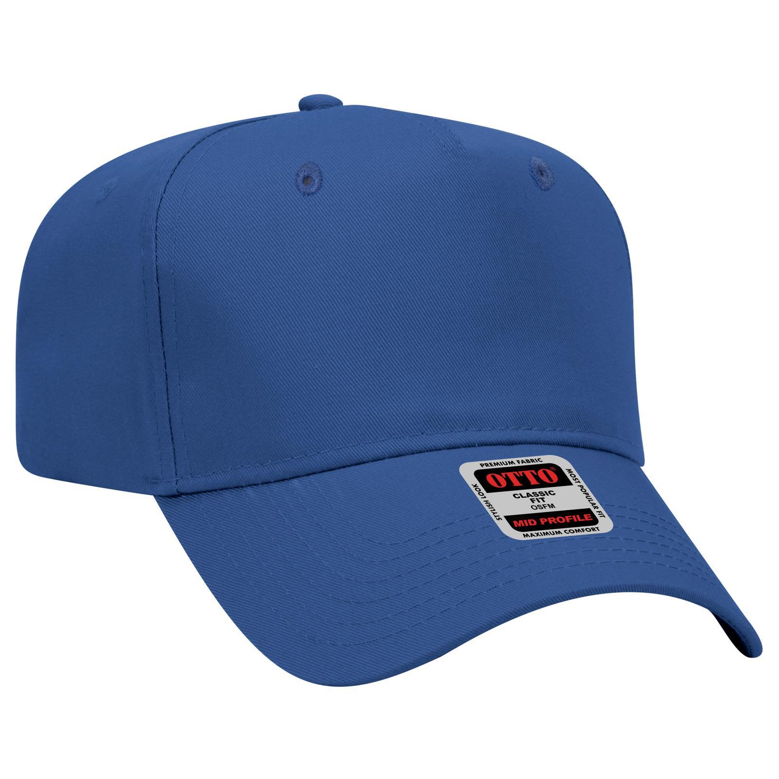 5 Panel Mid Crown Baseball Cap