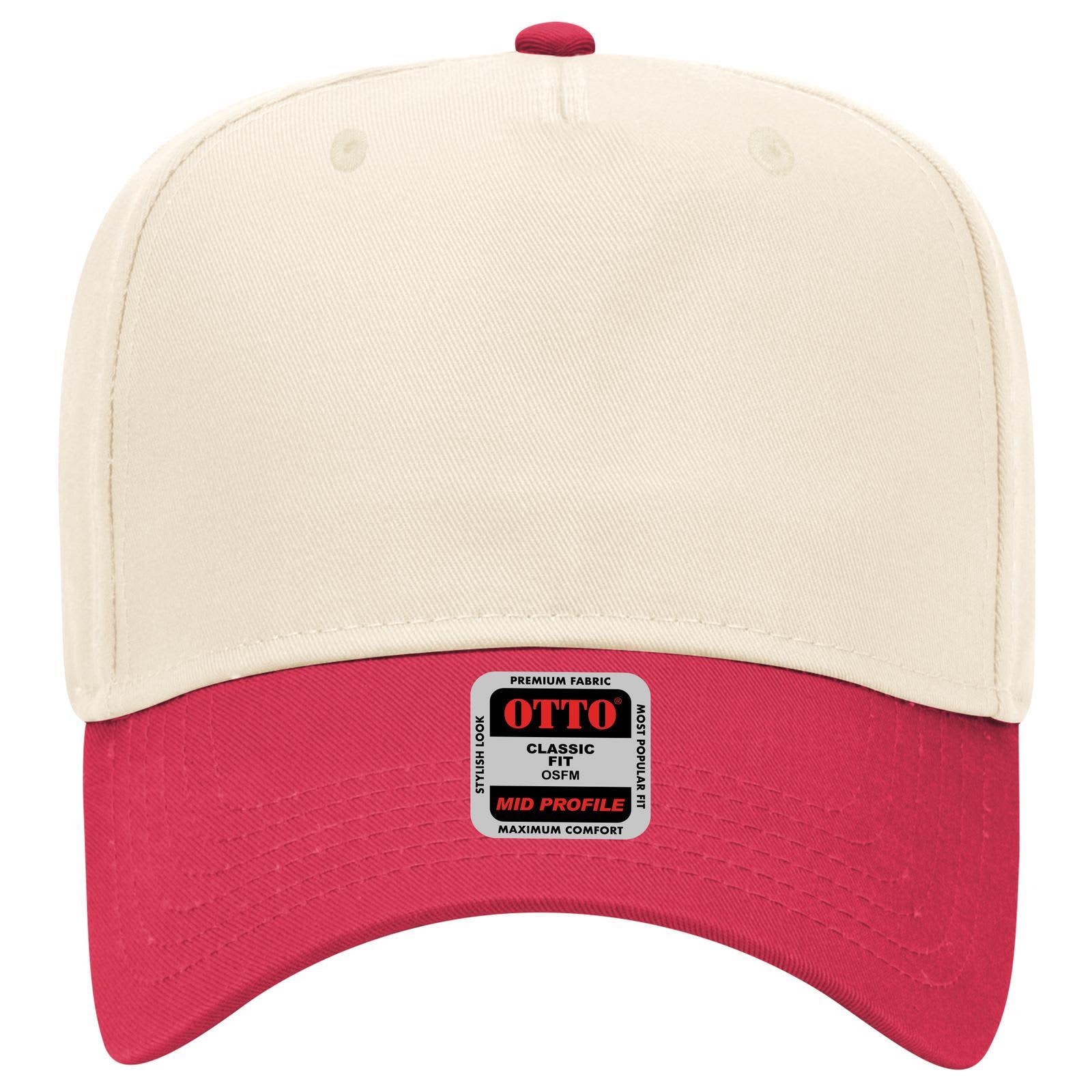 5 Panel Mid Crown Baseball Cap