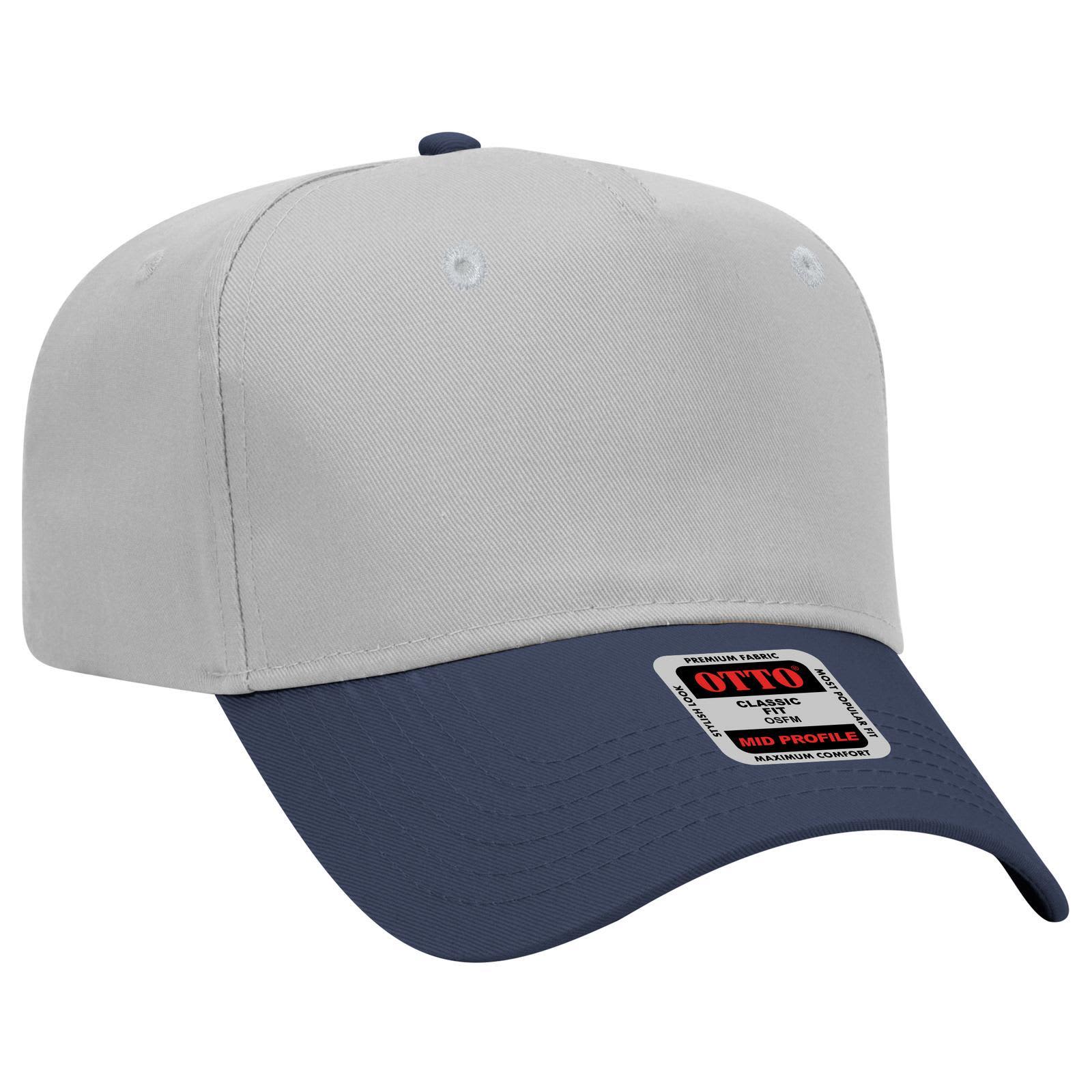 5 Panel Mid Crown Baseball Cap