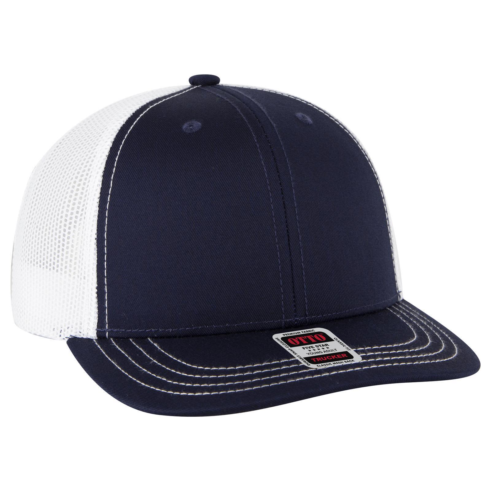 6 Panel Mid Profile Trucker Cap (Youth)