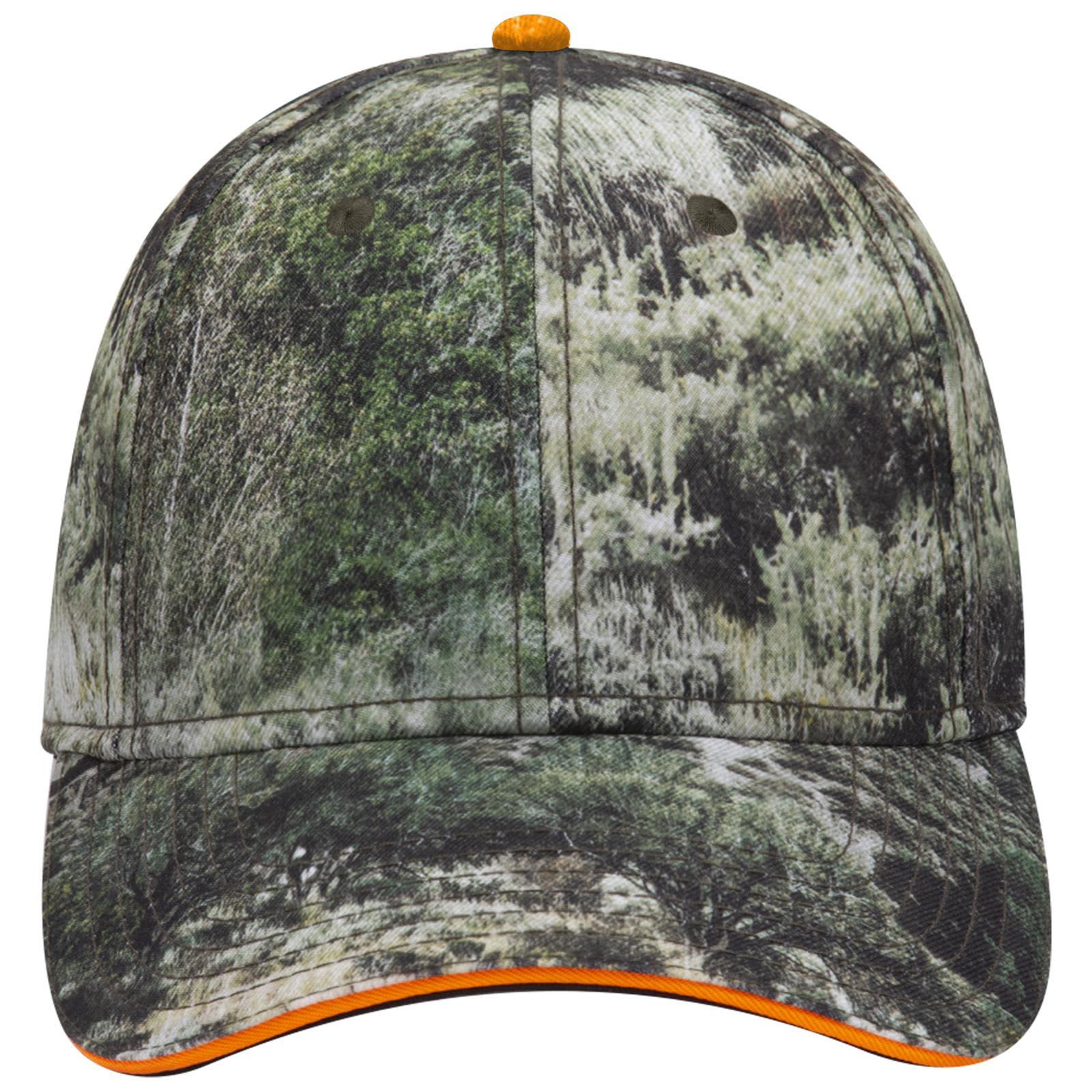 Camo Sandwich 6 Panel Low Profile Baseball Cap