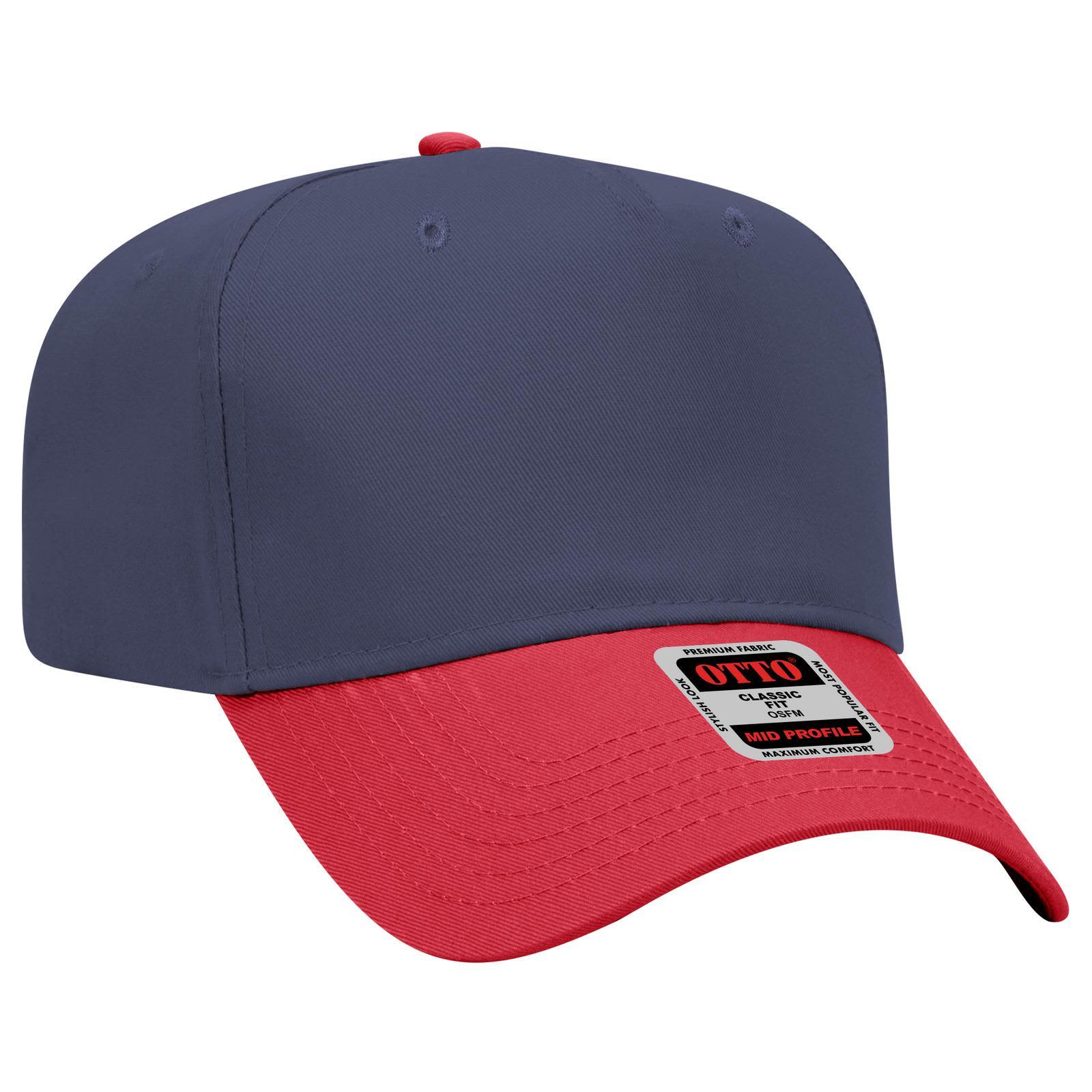 5 Panel Mid Crown Baseball Cap