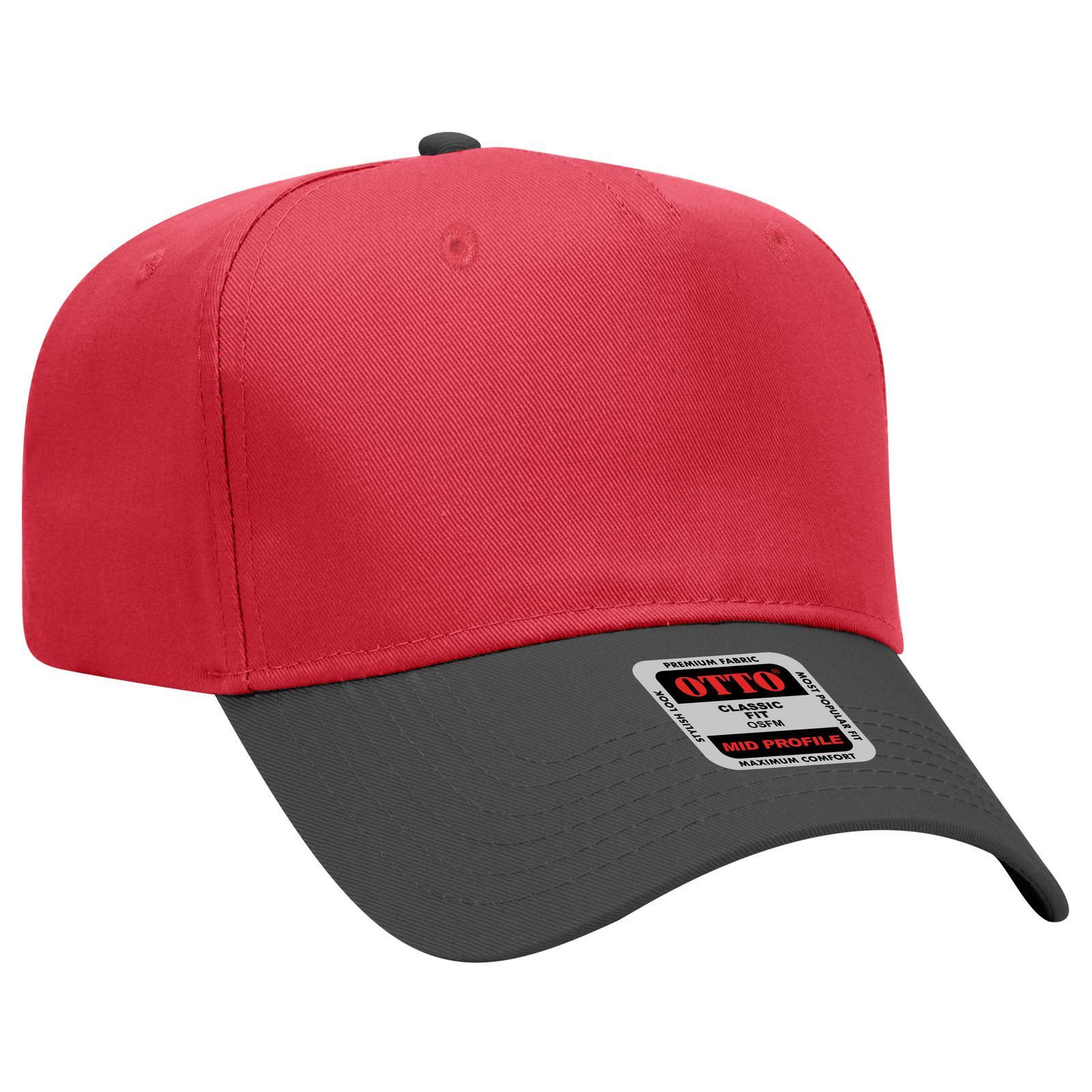 5 Panel Mid Crown Baseball Cap