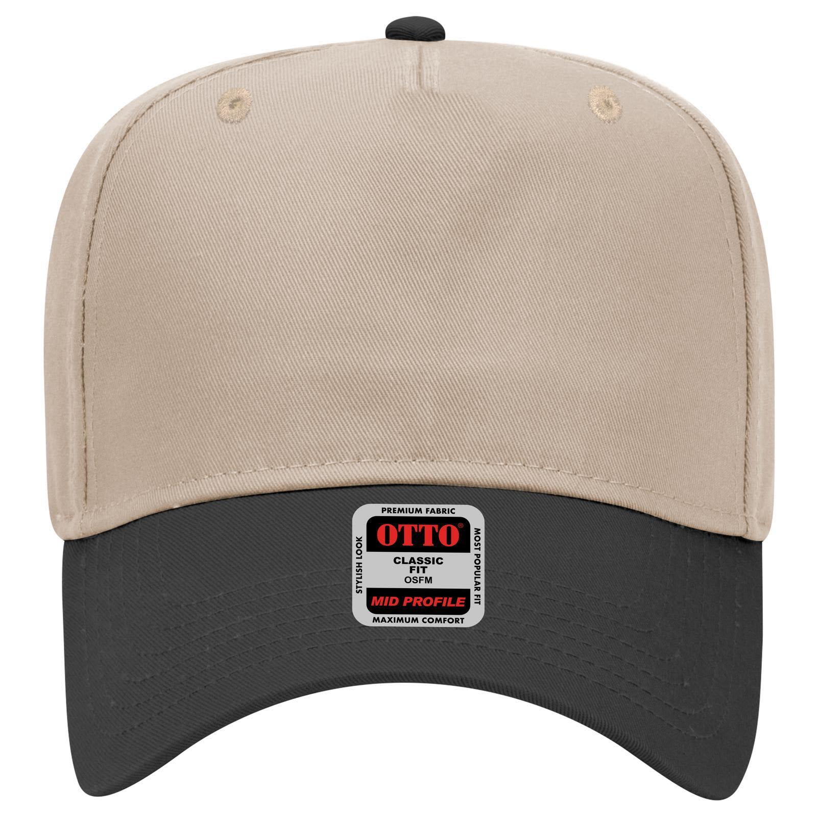 5 Panel Mid Crown Baseball Cap