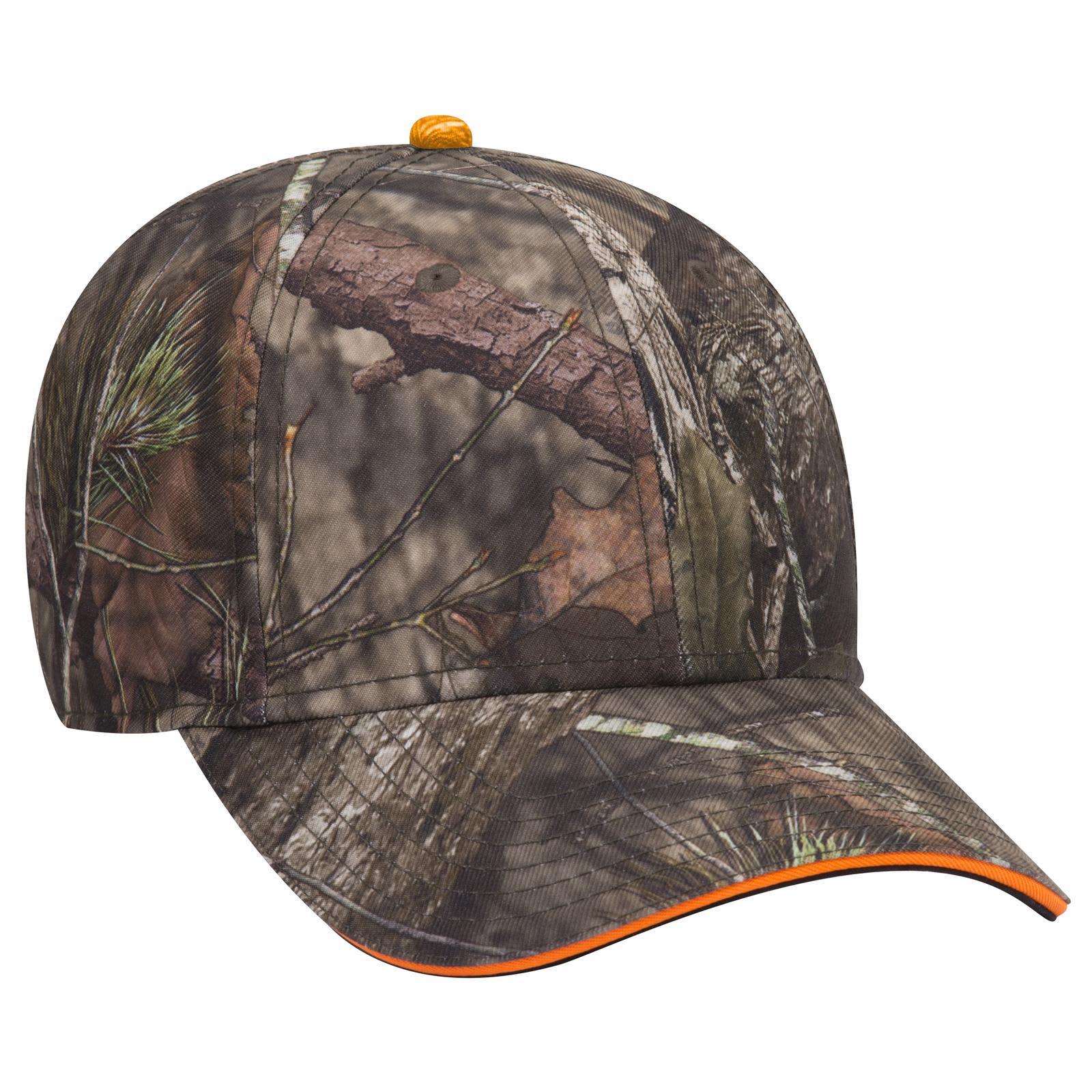 Camo Sandwich 6 Panel Low Profile Baseball Cap