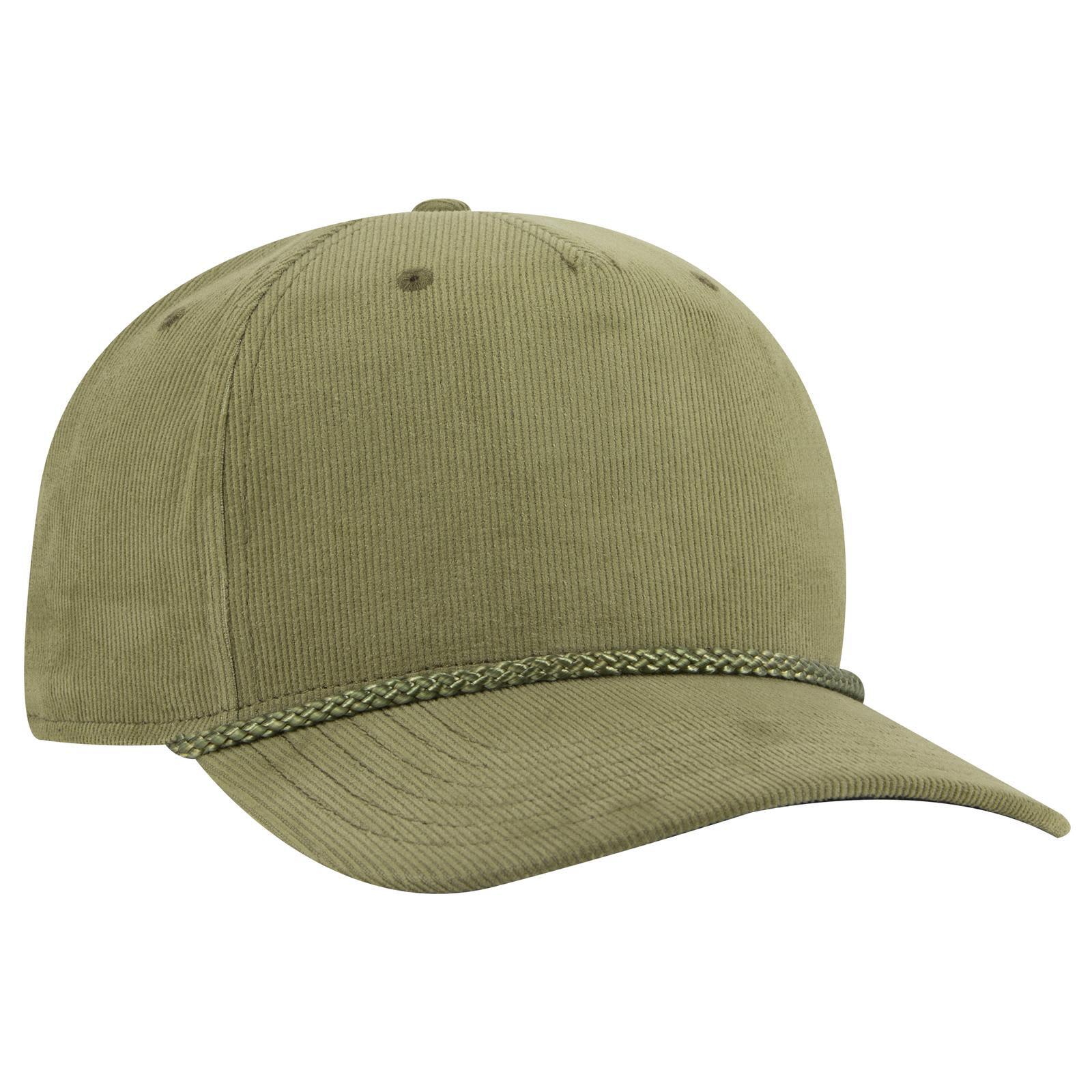 5 Panel Mid Profile Corduroy Baseball Cap