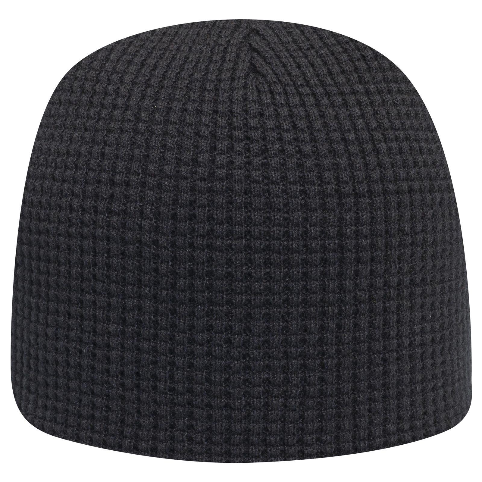 8" Waffle Rib Knit Beanie