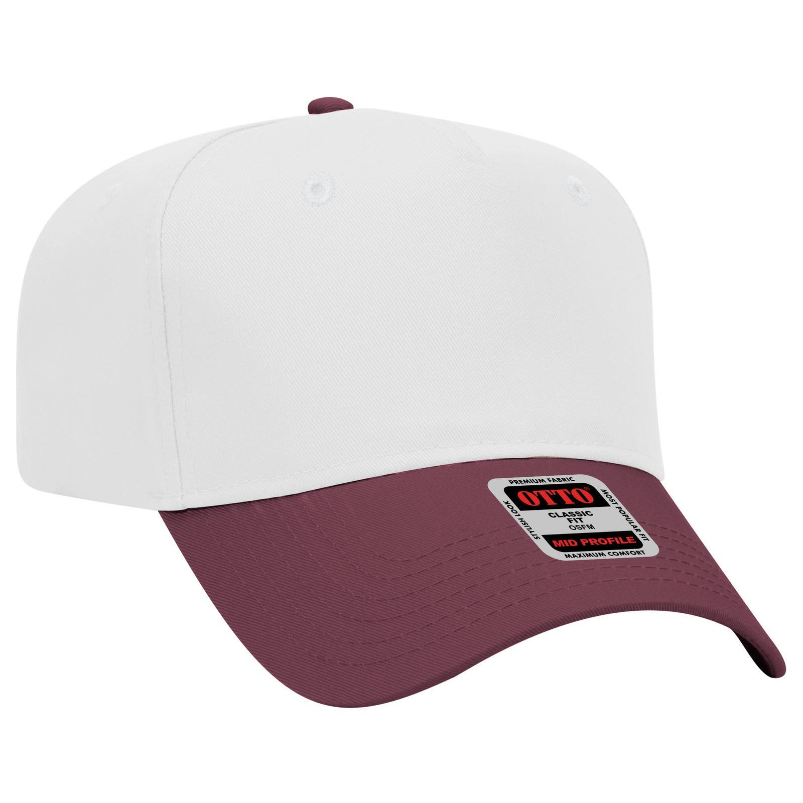 5 Panel Mid Crown Baseball Cap