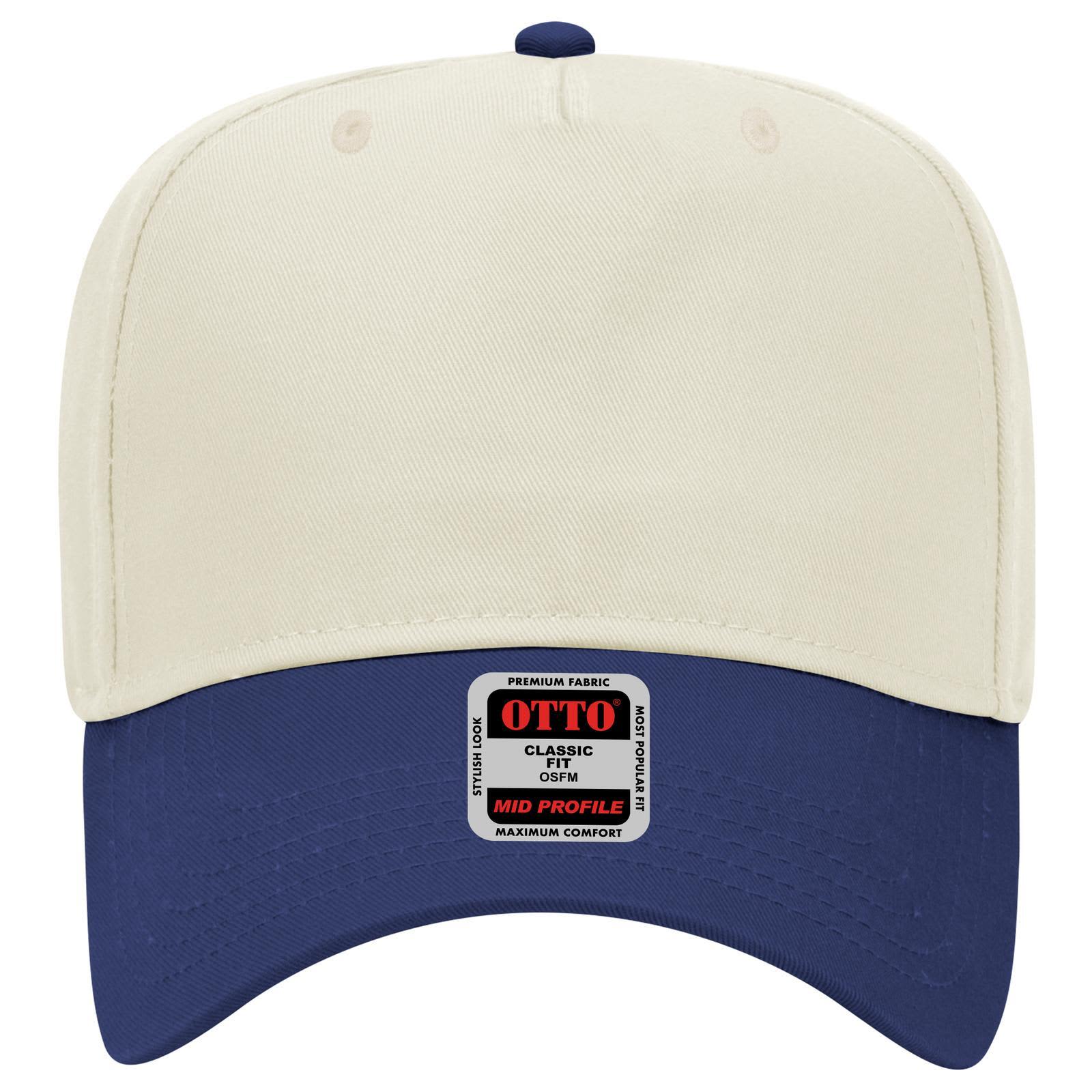5 Panel Mid Crown Baseball Cap