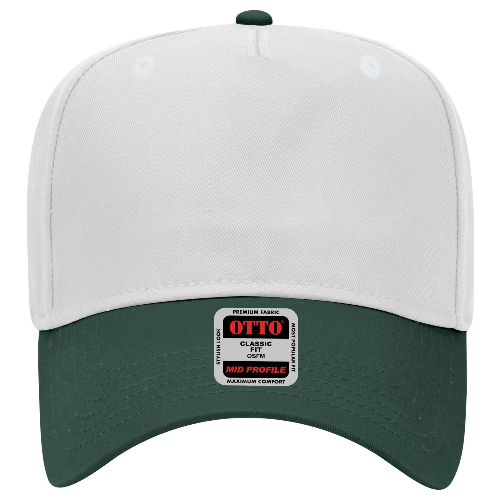 5 Panel Mid Crown Baseball Cap