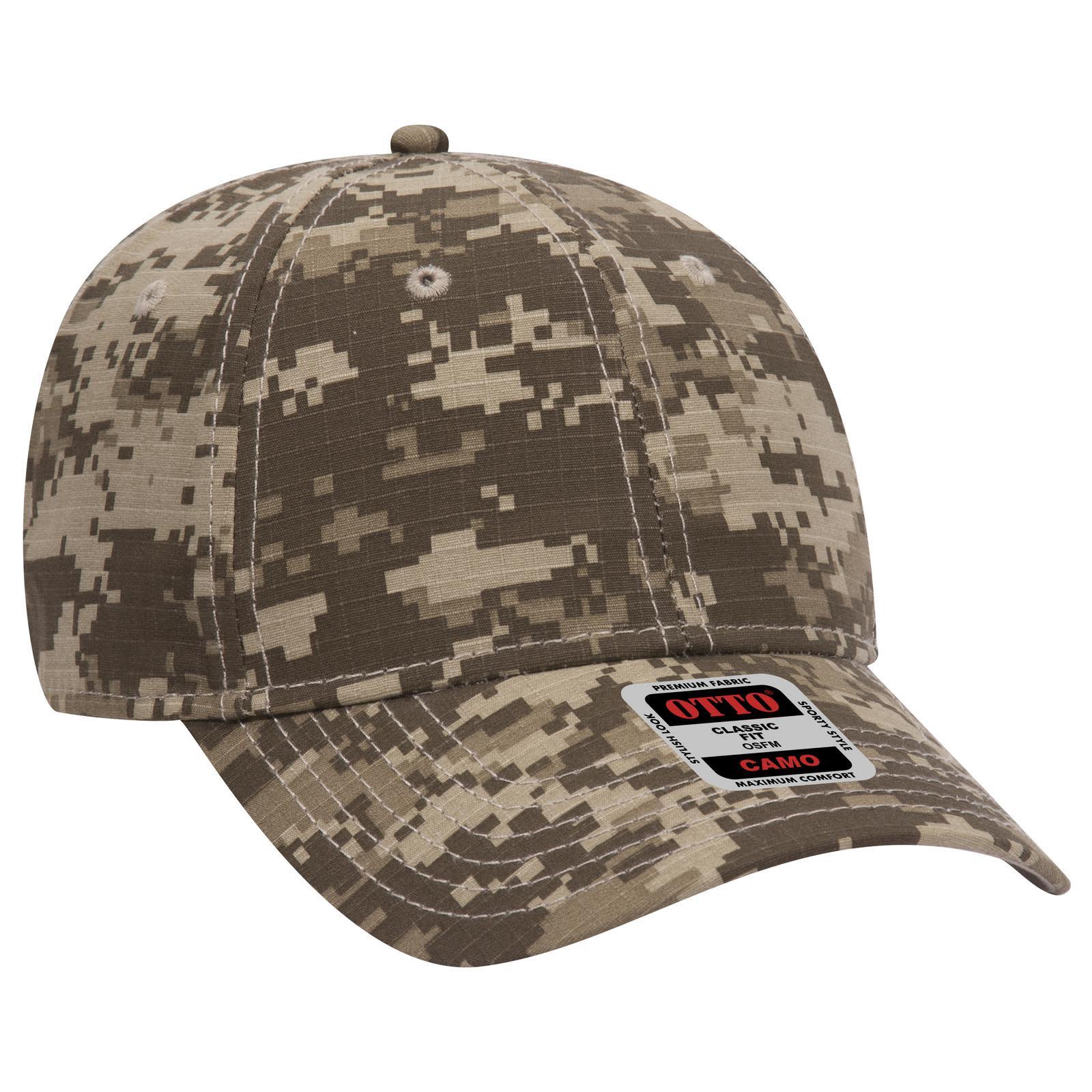 Camo 6 Panel Low Profile Baseball Cap Camo