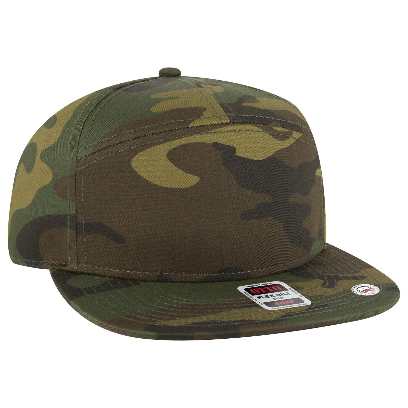 7 Panel Mid Profile Snapback Cap