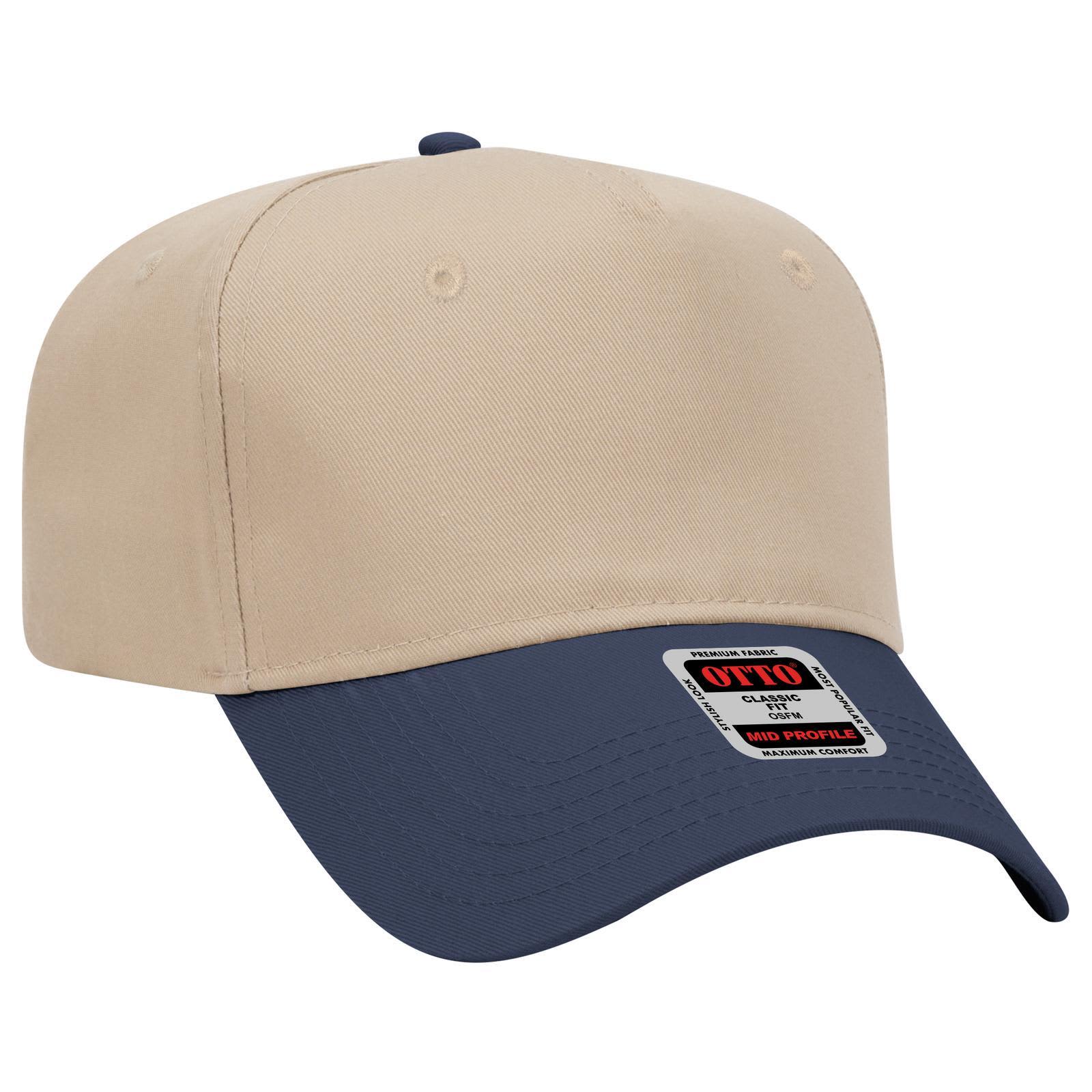 5 Panel Mid Crown Baseball Cap