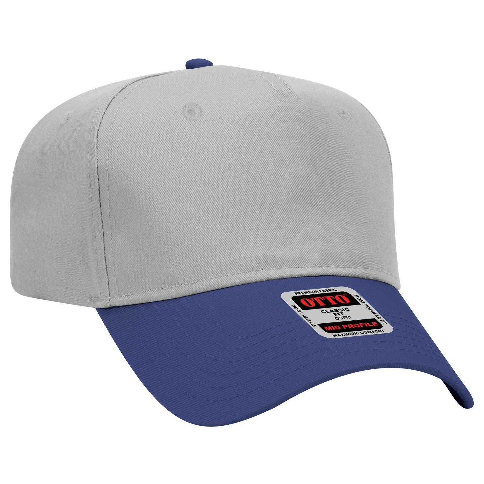 5 Panel Mid Crown Baseball Cap