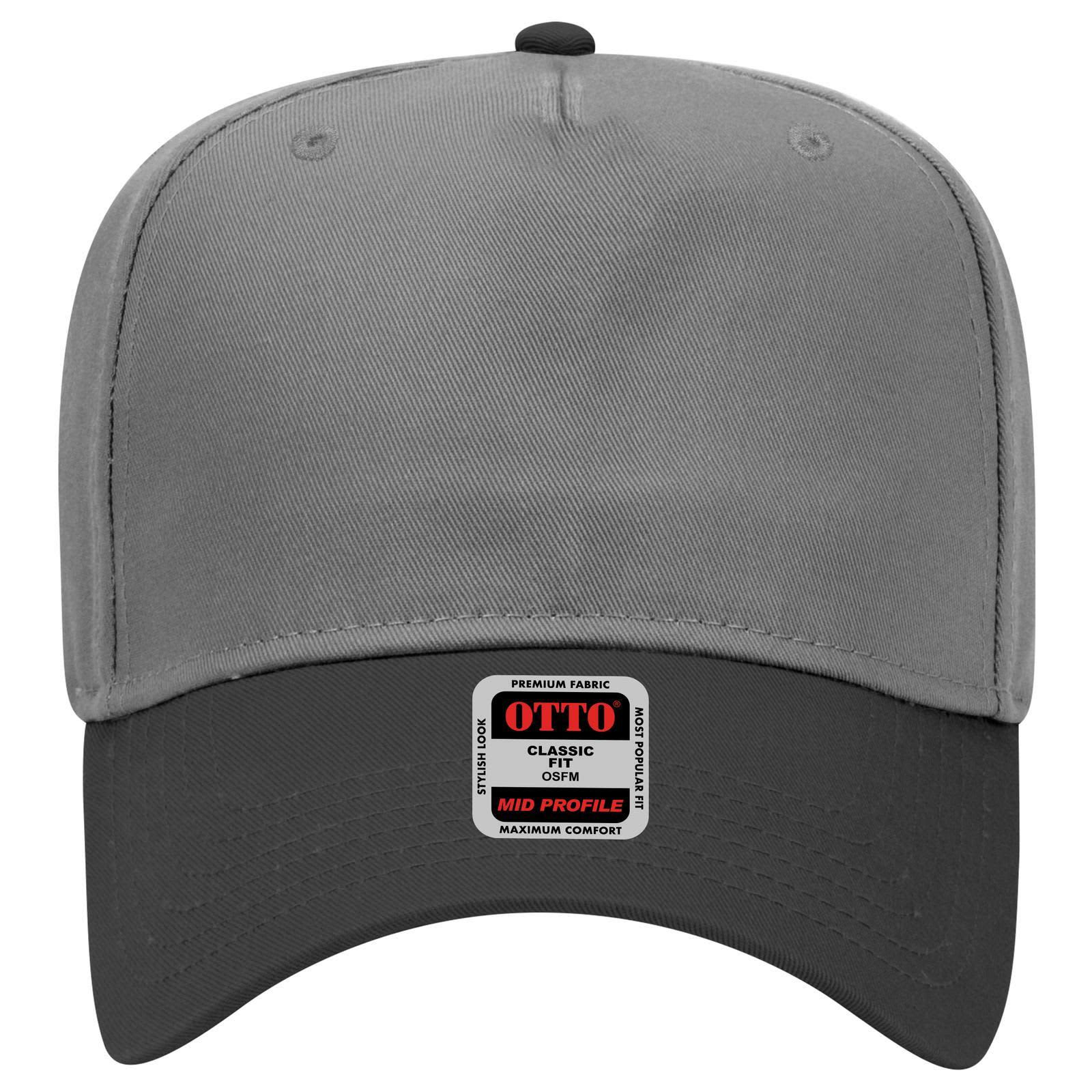 5 Panel Mid Crown Baseball Cap