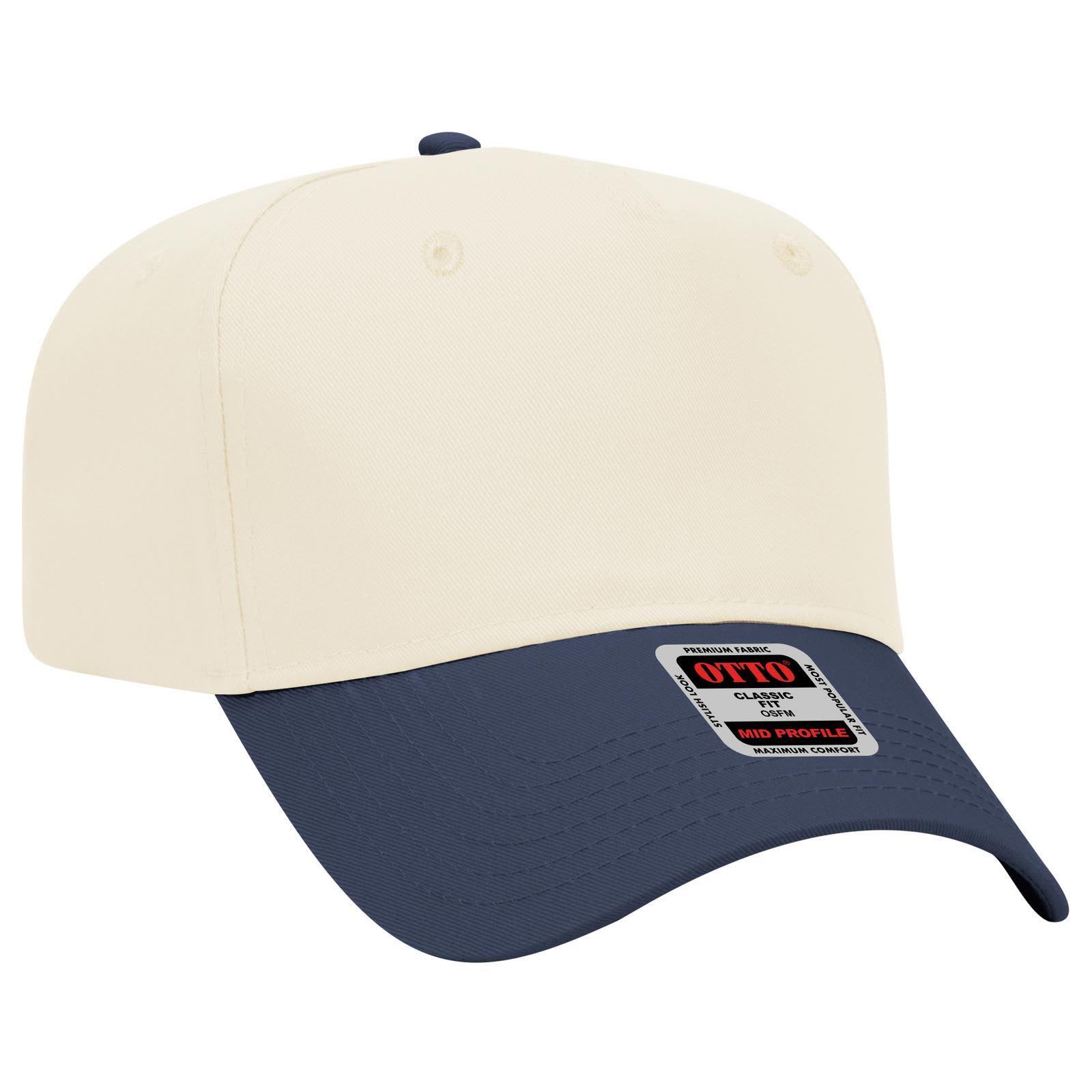 5 Panel Mid Crown Baseball Cap