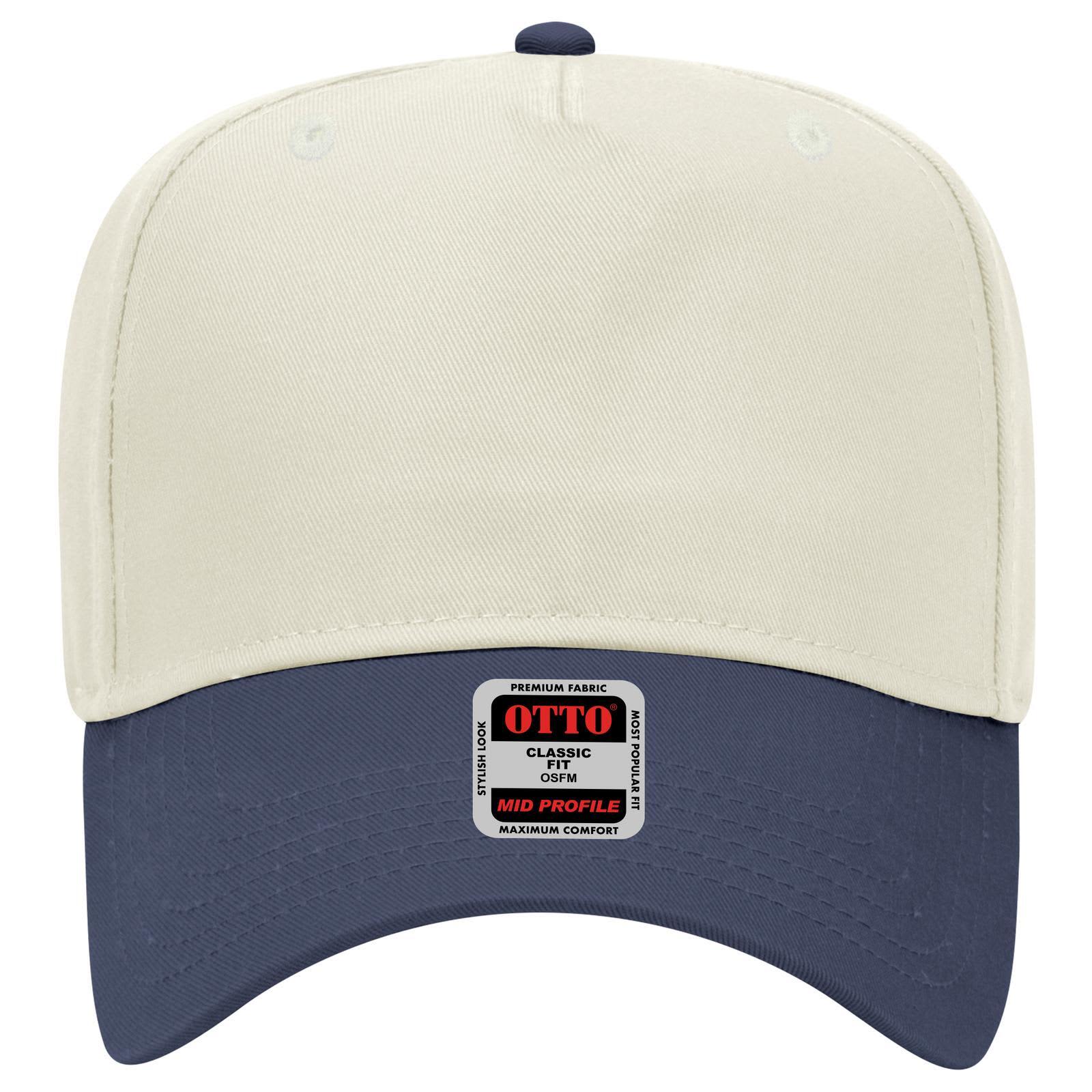 5 Panel Mid Crown Baseball Cap