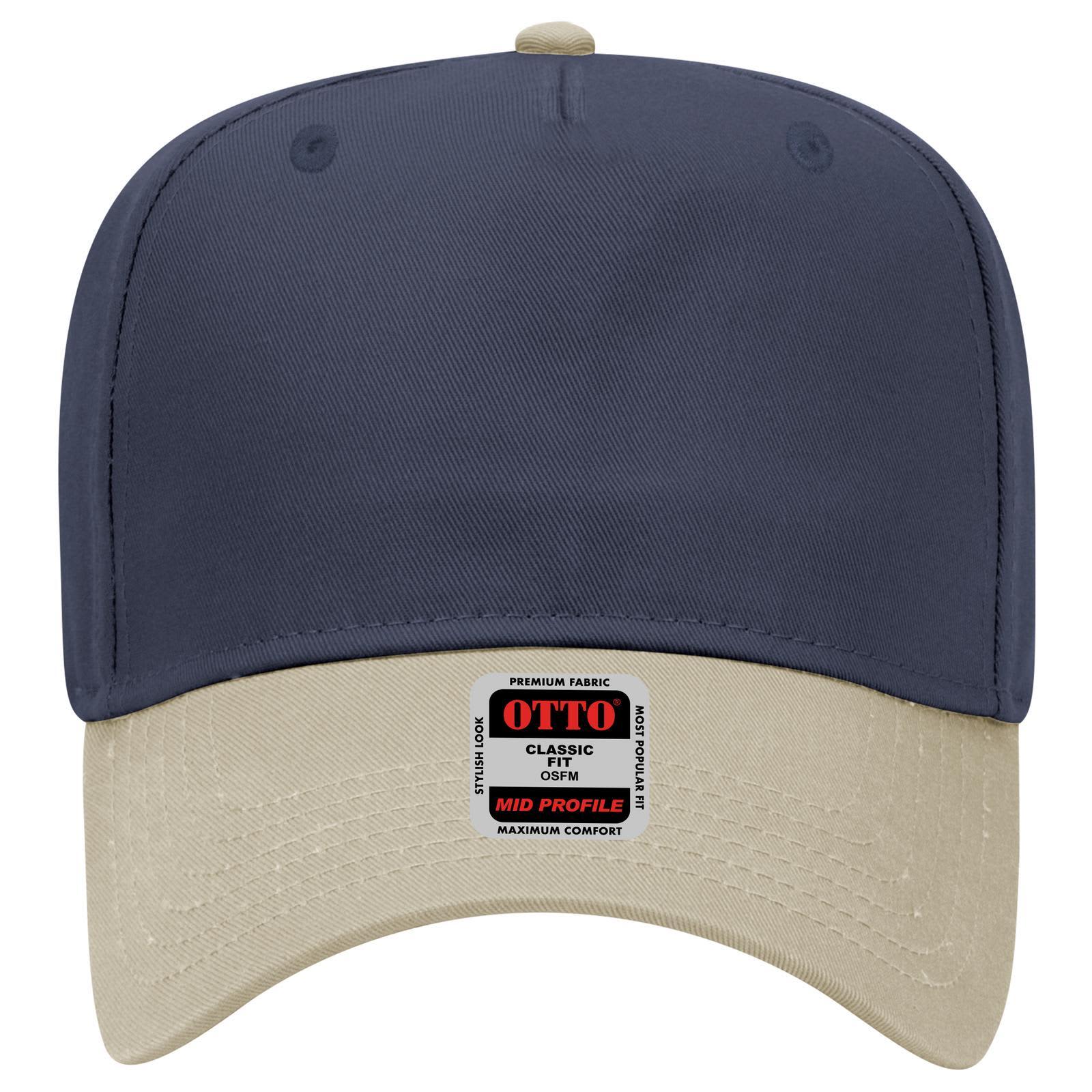 5 Panel Mid Crown Baseball Cap