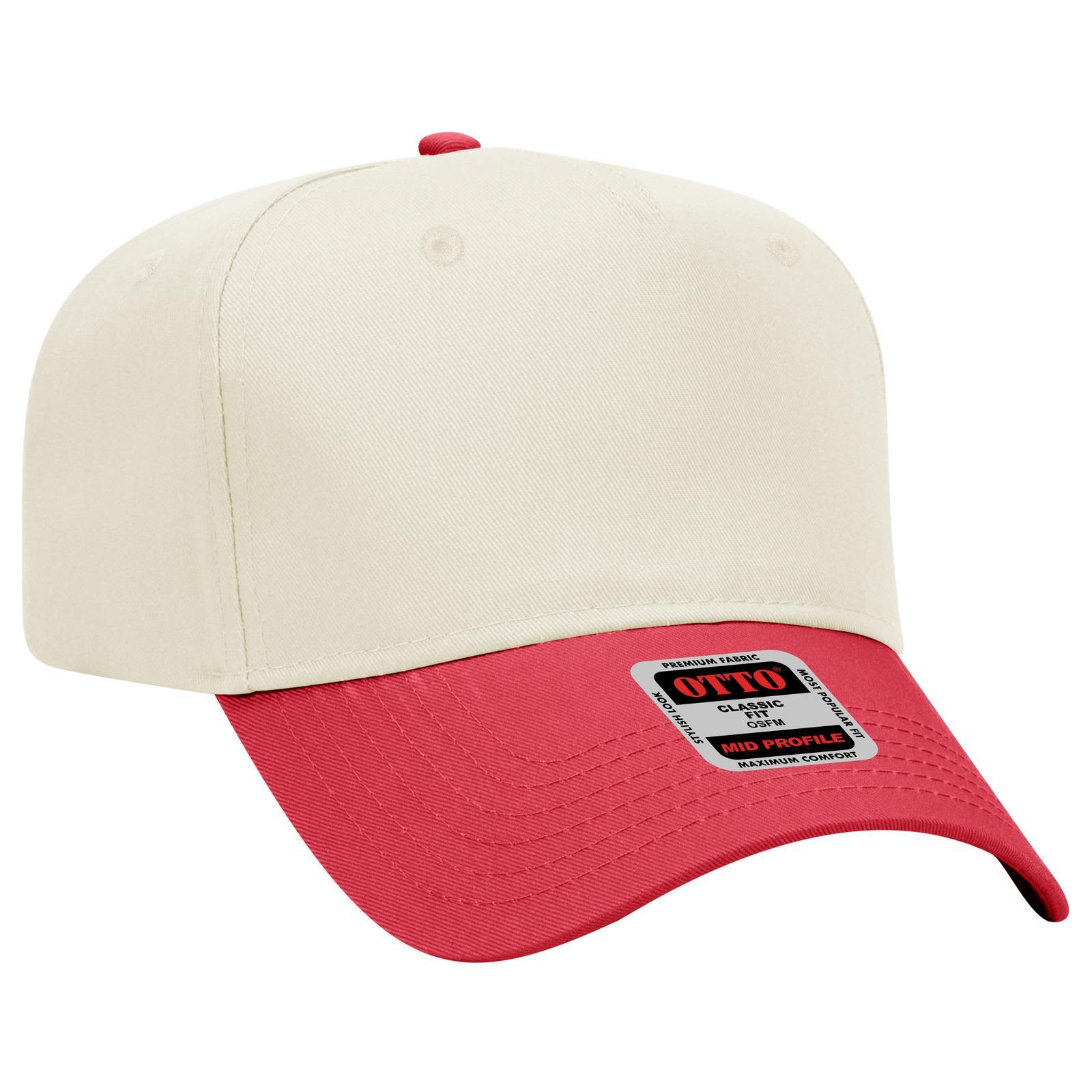 5 Panel Mid Crown Baseball Cap