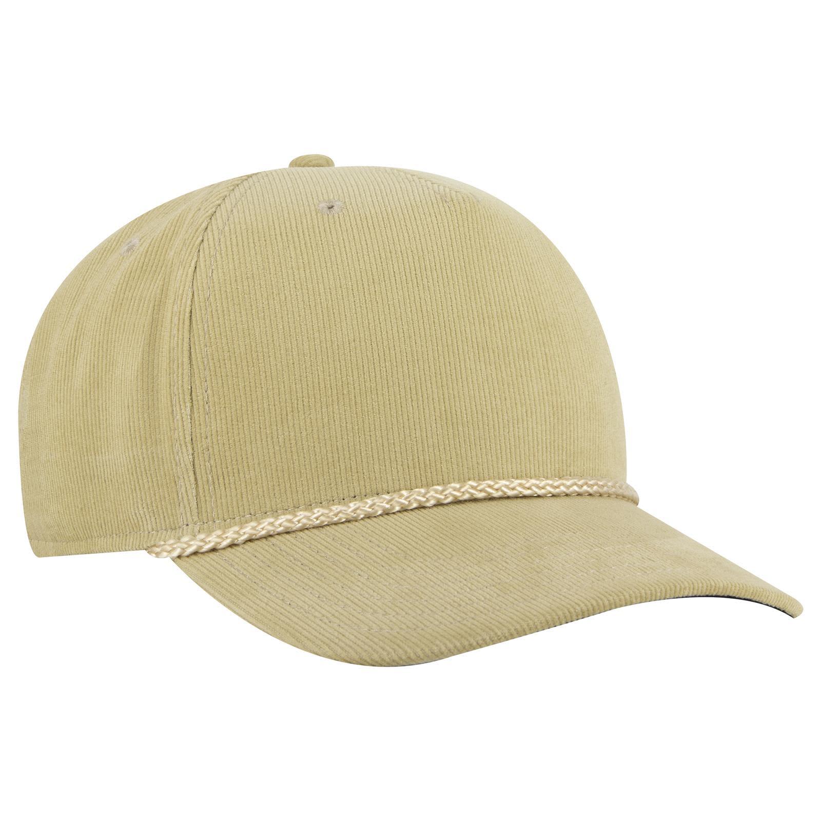 5 Panel Mid Profile Corduroy Baseball Cap