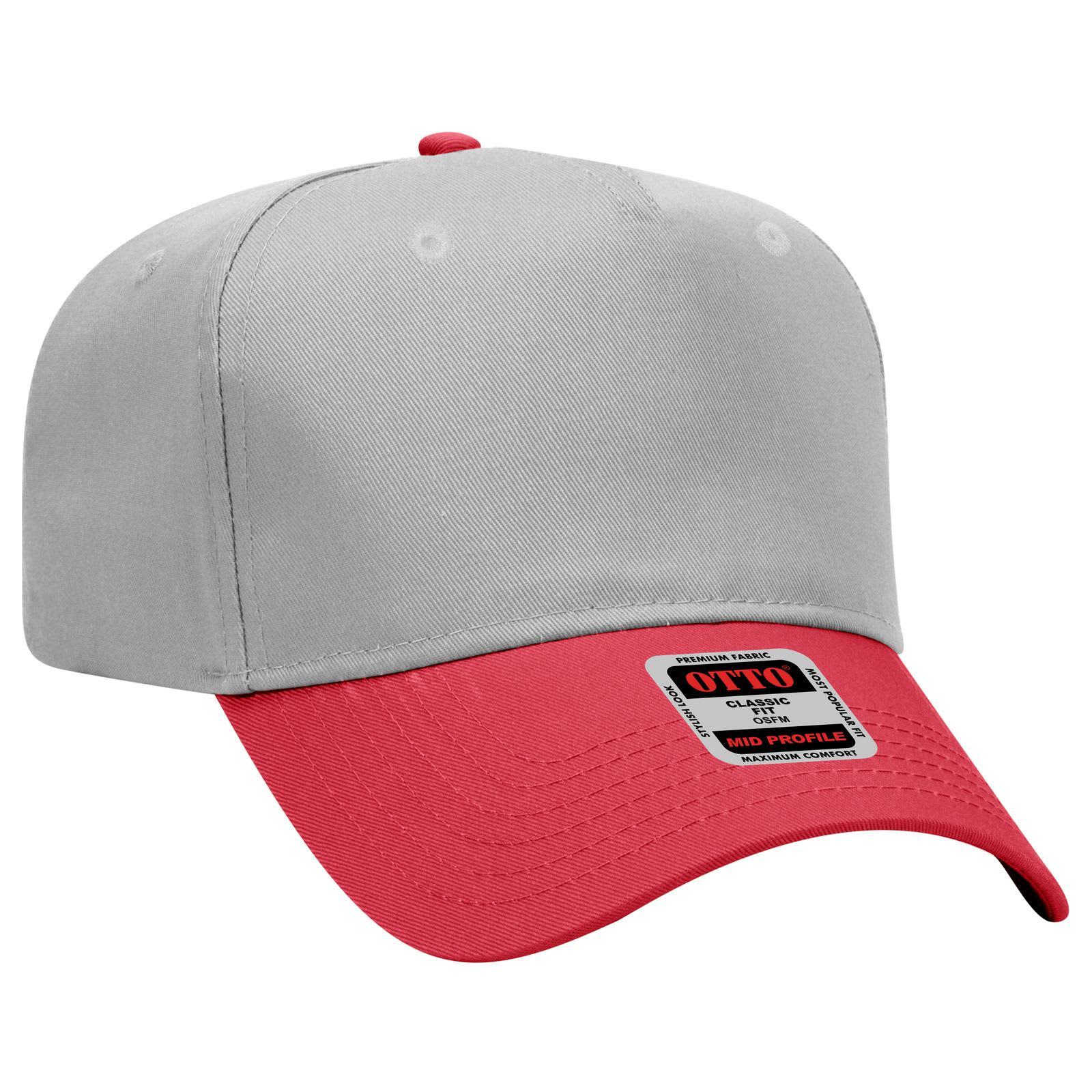 5 Panel Mid Crown Baseball Cap
