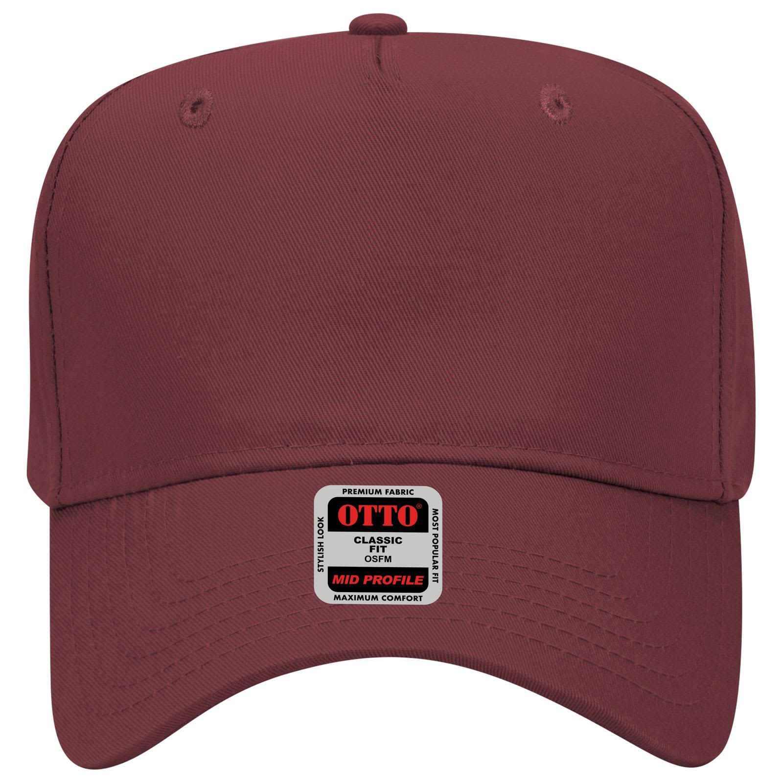 5 Panel Mid Crown Baseball Cap