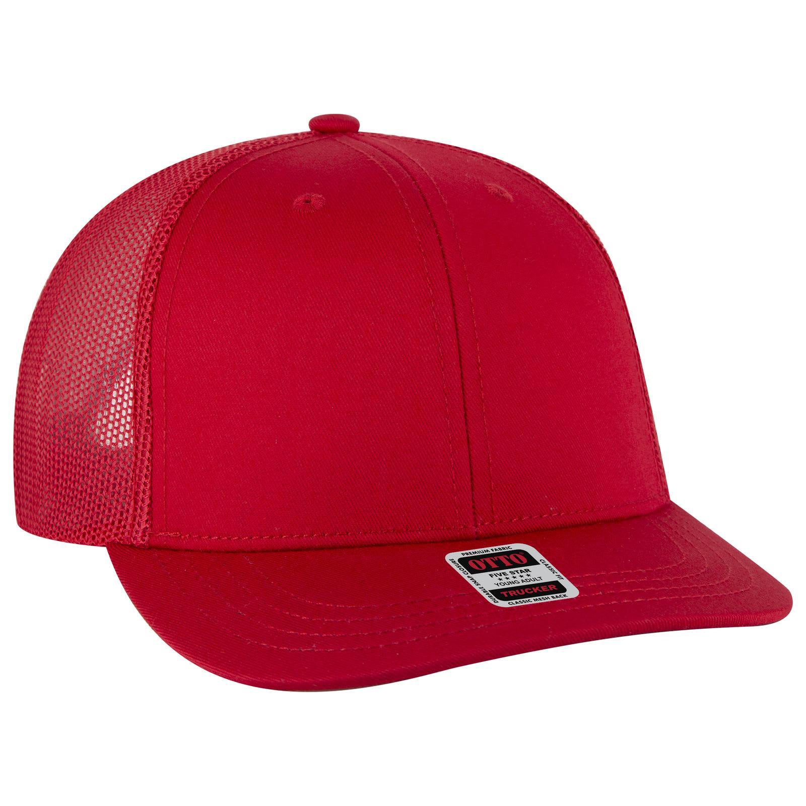 6 Panel Mid Profile Trucker Cap (Youth)