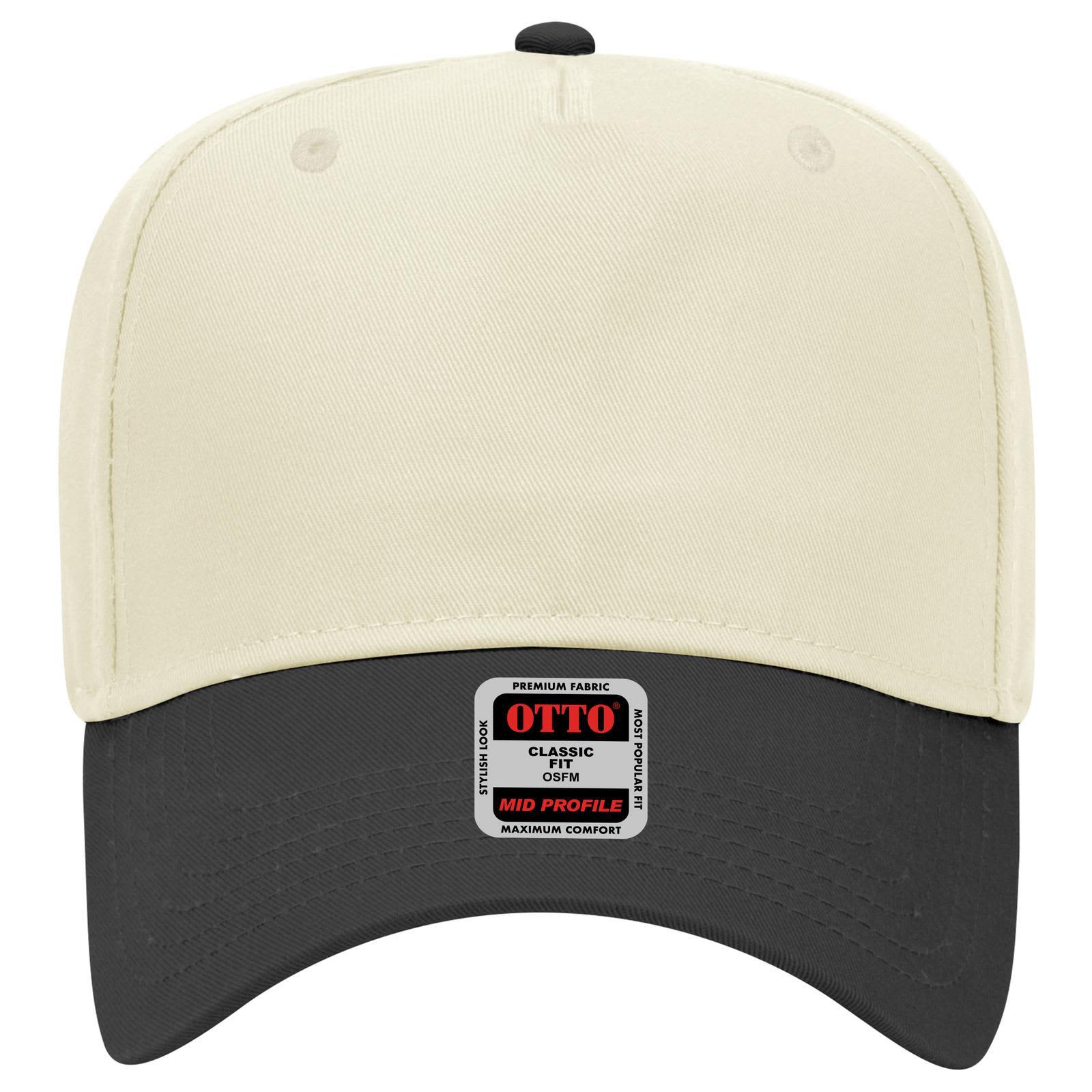 5 Panel Mid Crown Baseball Cap
