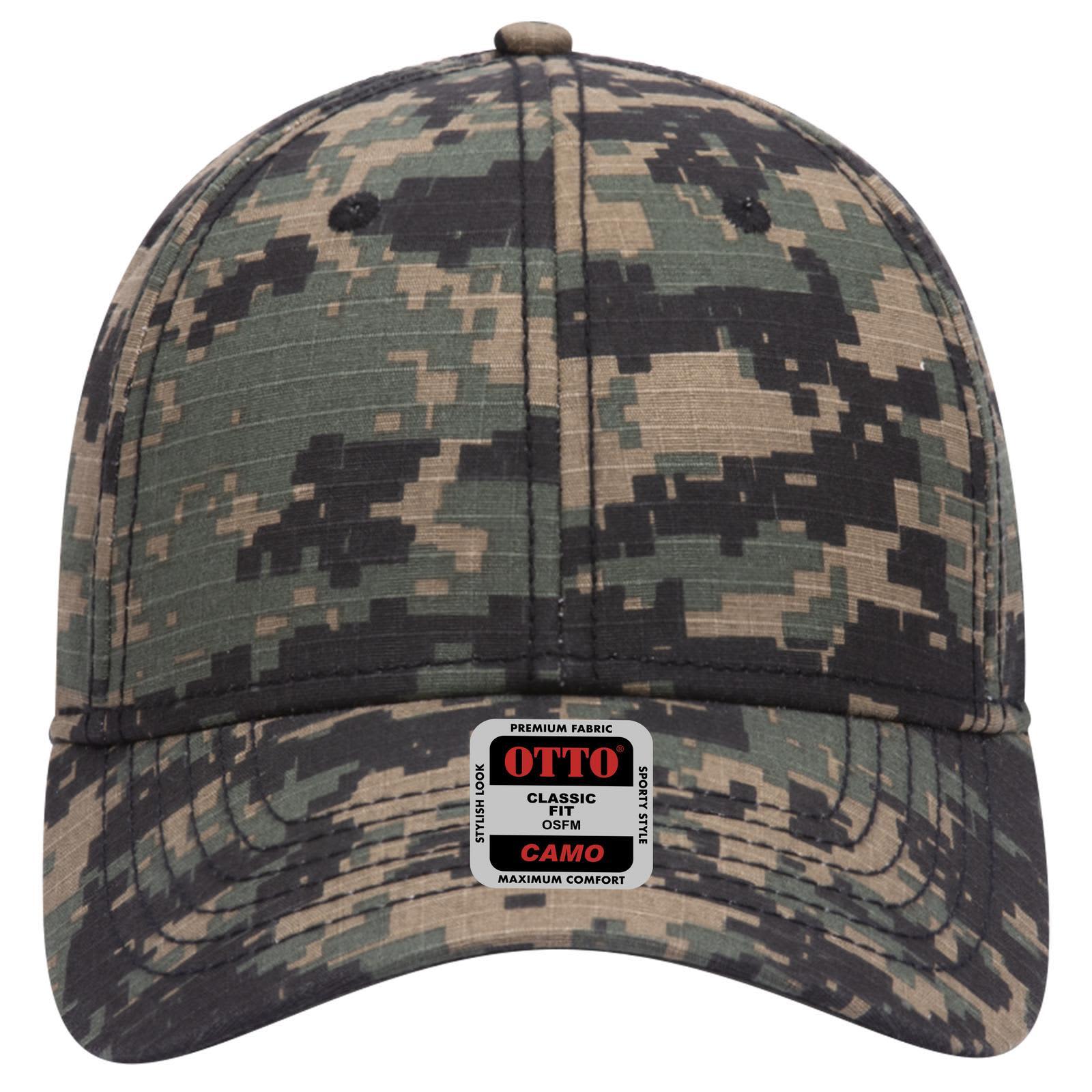 Digital Camo 6 Panel Low Profile Baseball Cap