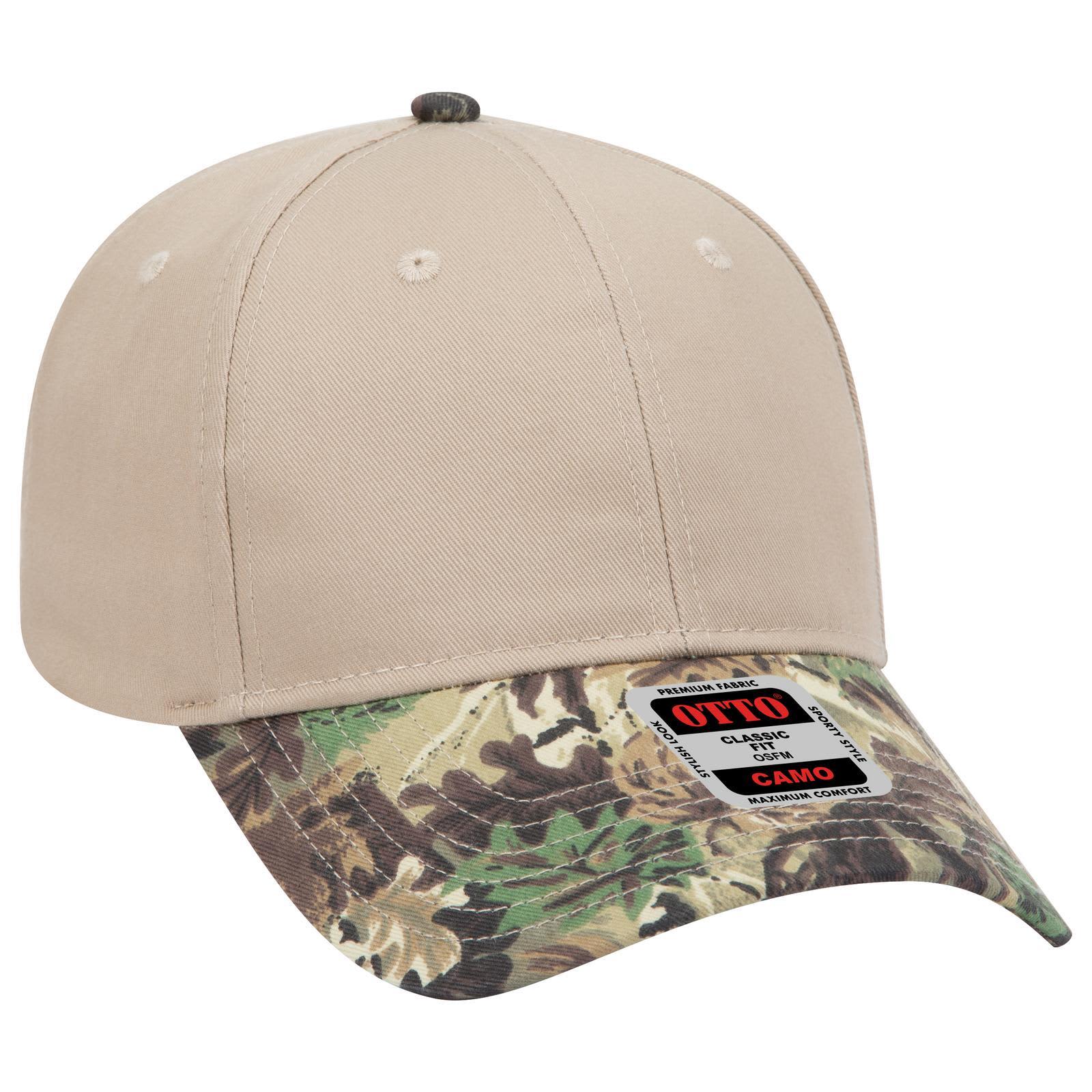Camo 6 Panel Low Profile Baseball Cap Camo