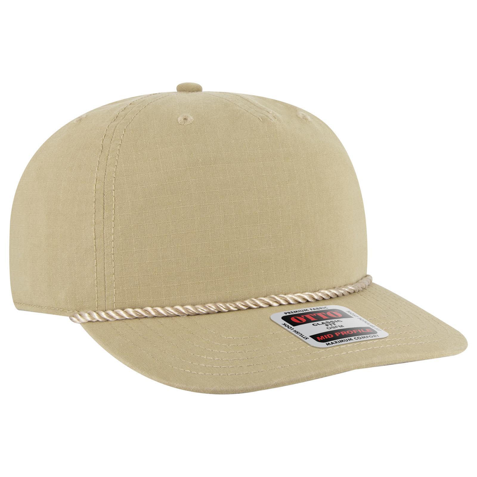 5 Panel Mid Profile Baseball Hat