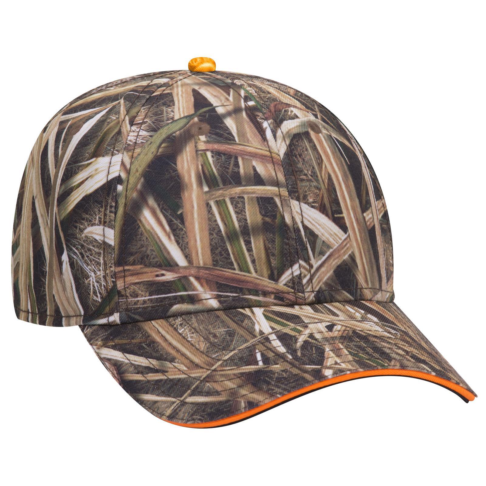 Camo Sandwich 6 Panel Low Profile Baseball Cap