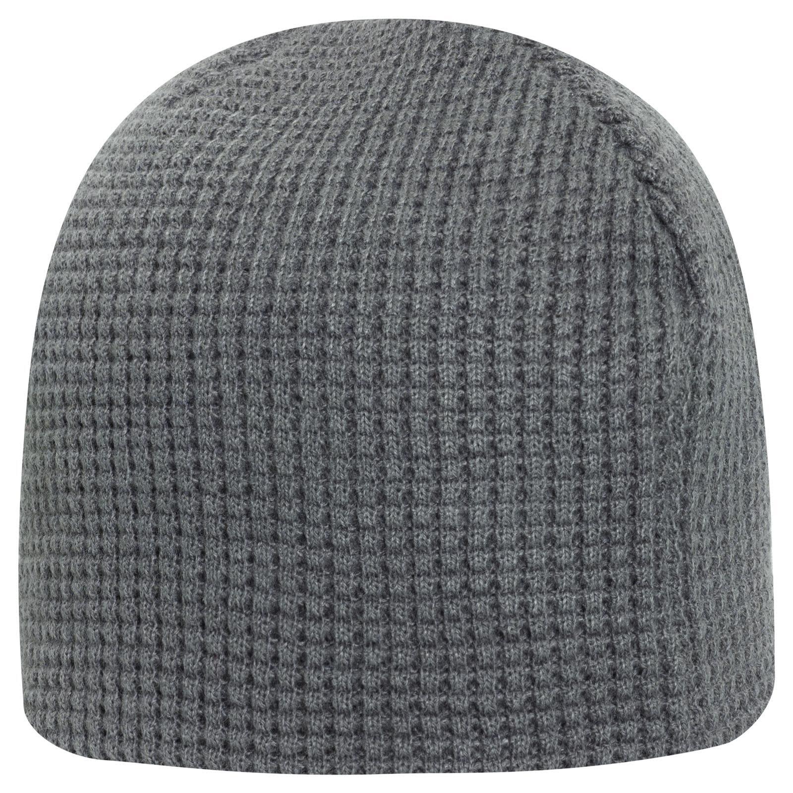 8" Waffle Rib Knit Beanie