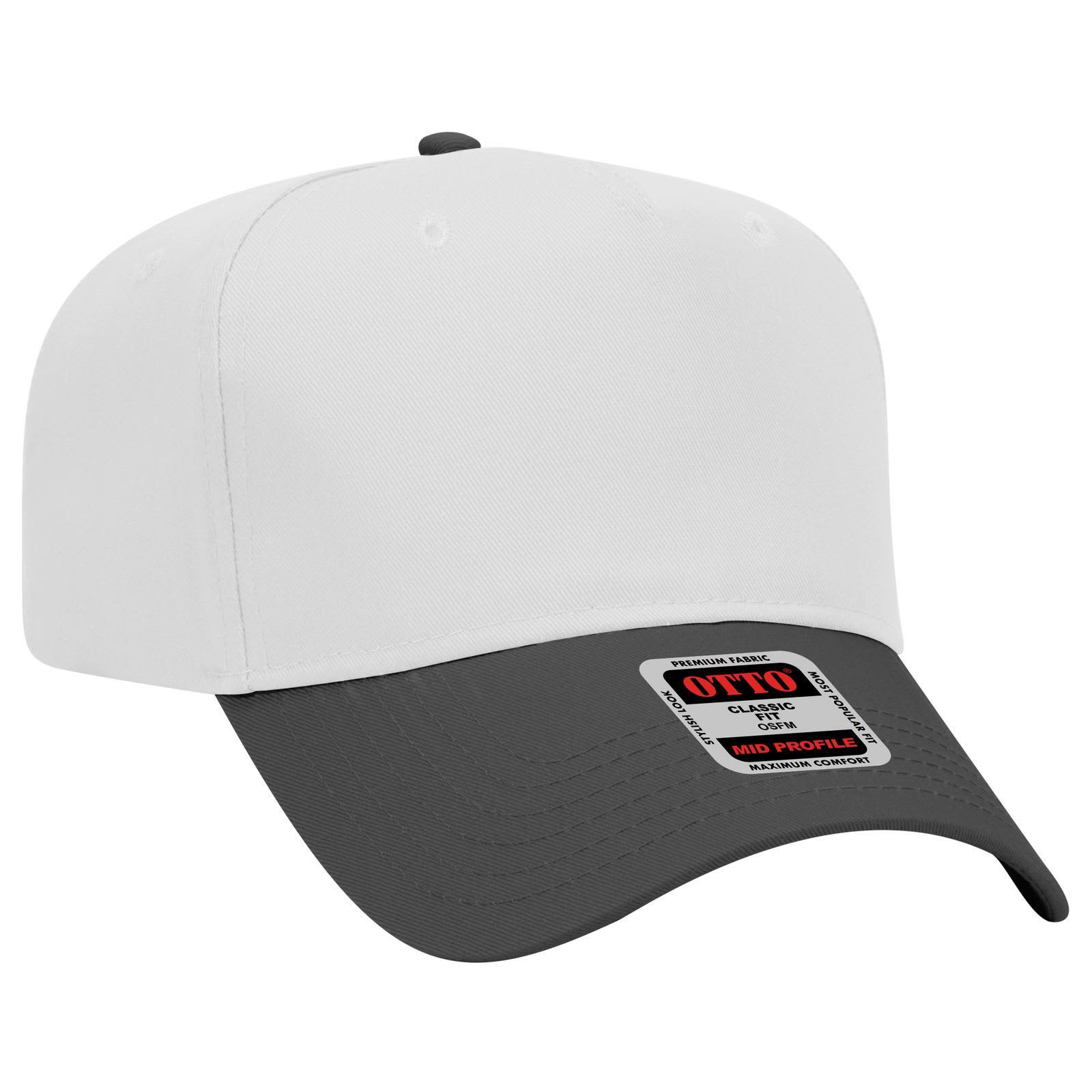 5 Panel Mid Crown Baseball Cap