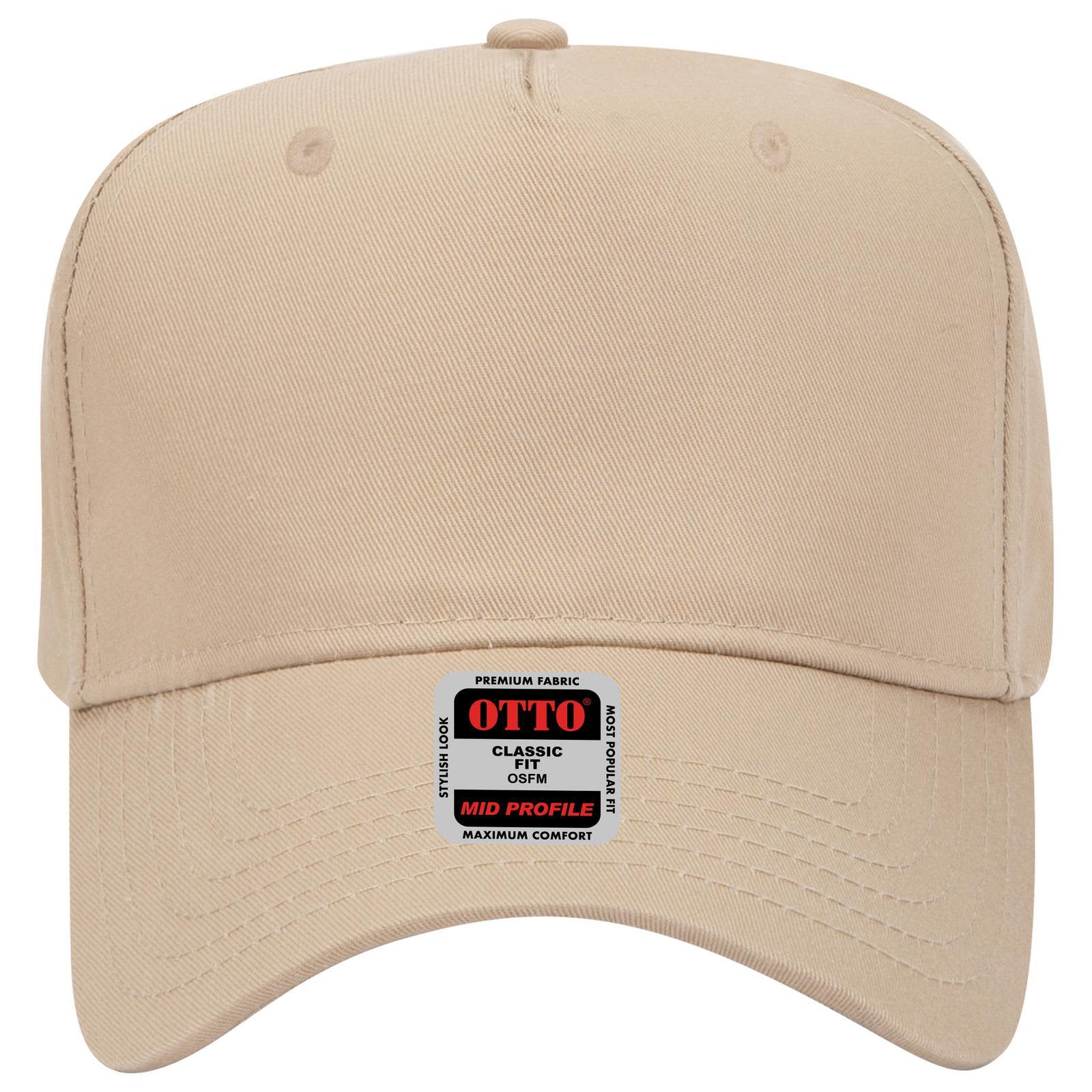 5 Panel Mid Crown Baseball Cap