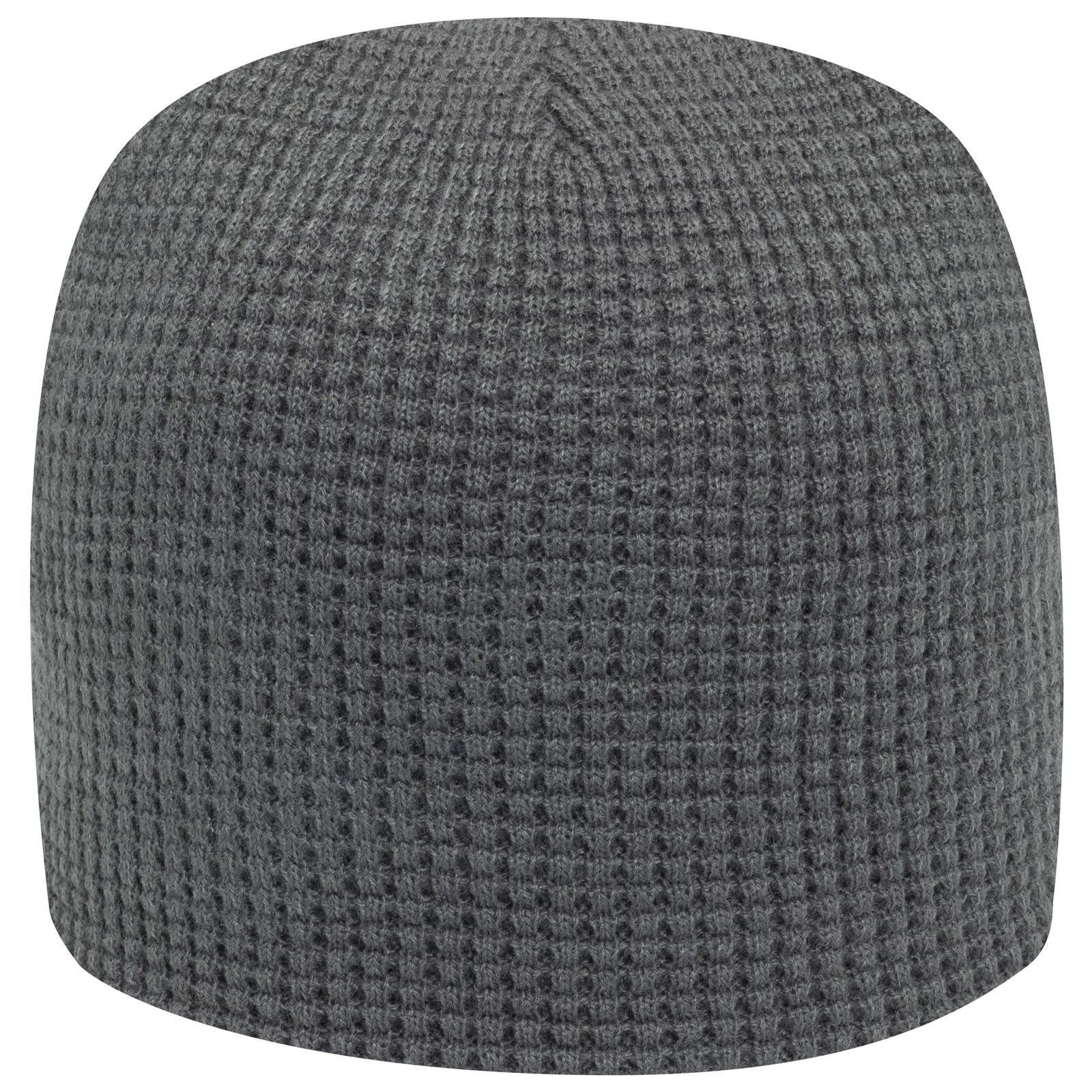 8" Waffle Rib Knit Beanie