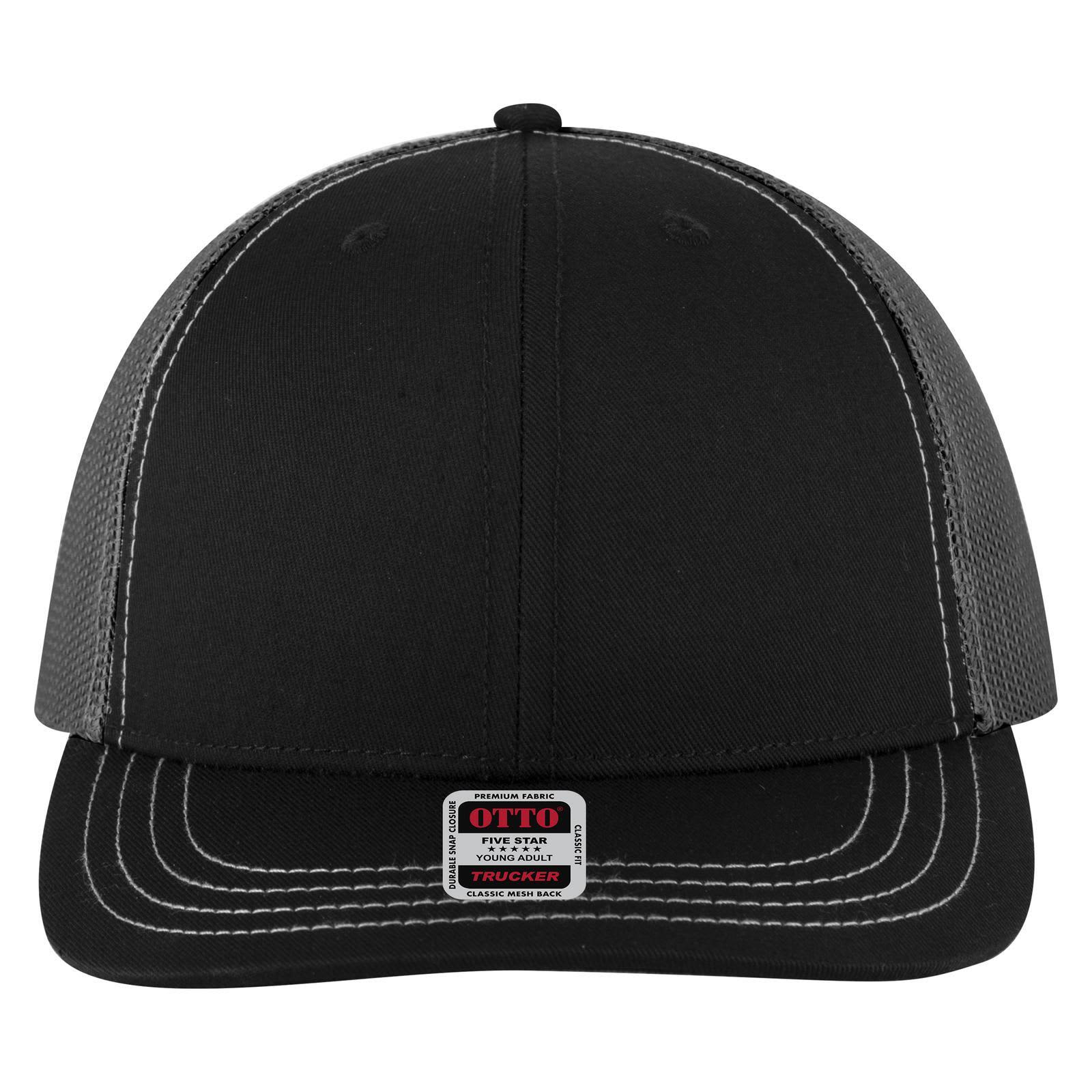 6 Panel Mid Profile Trucker Cap (Youth)