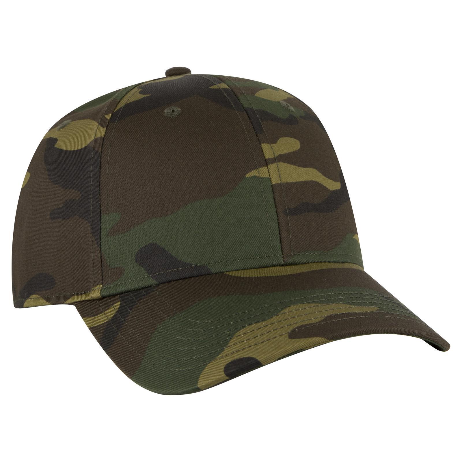 Camo 6 Panel Low Profile Baseball Cap Camo