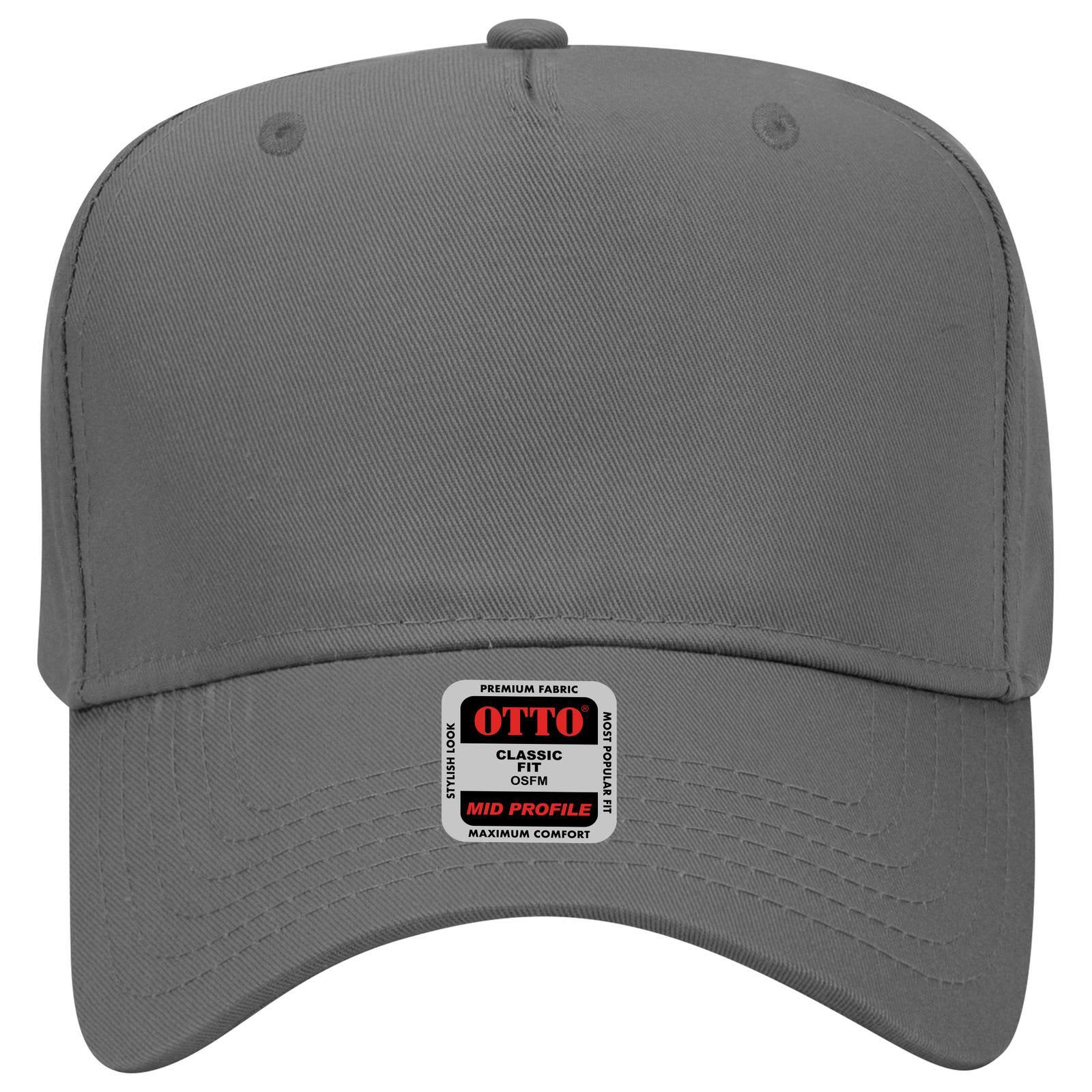 5 Panel Mid Crown Baseball Cap
