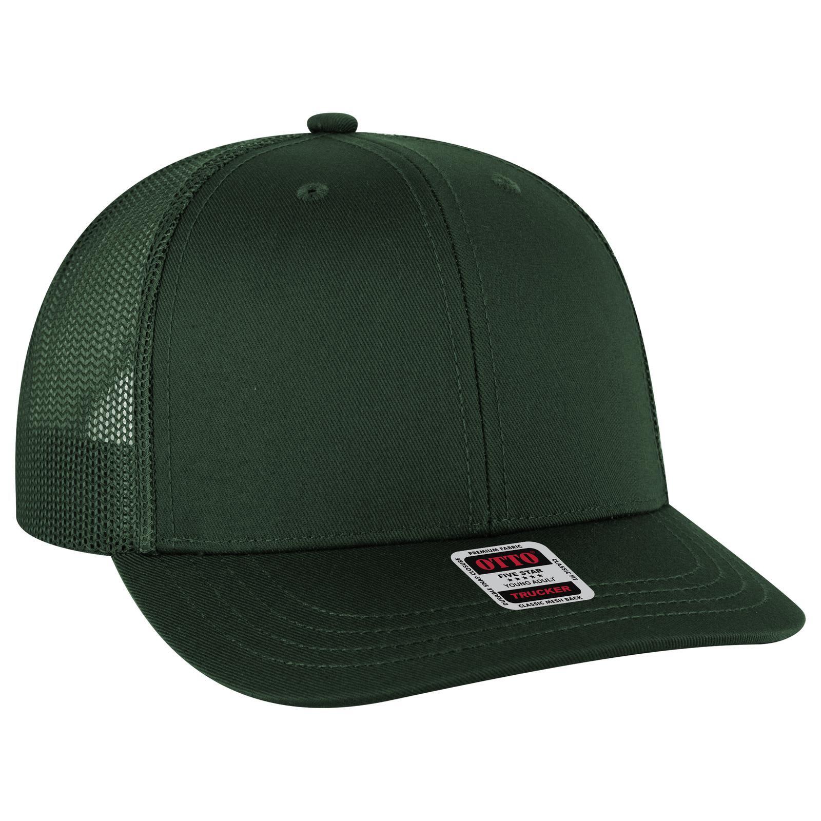 6 Panel Mid Profile Trucker Cap (Youth)